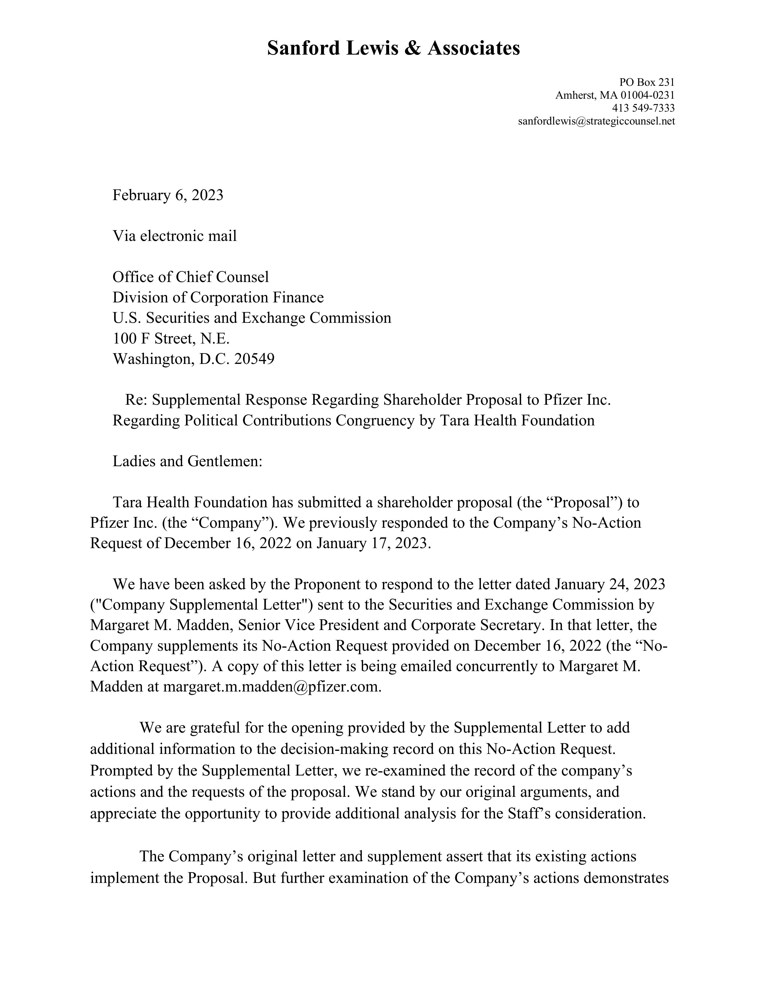 Pfizer Proposal  — page 139