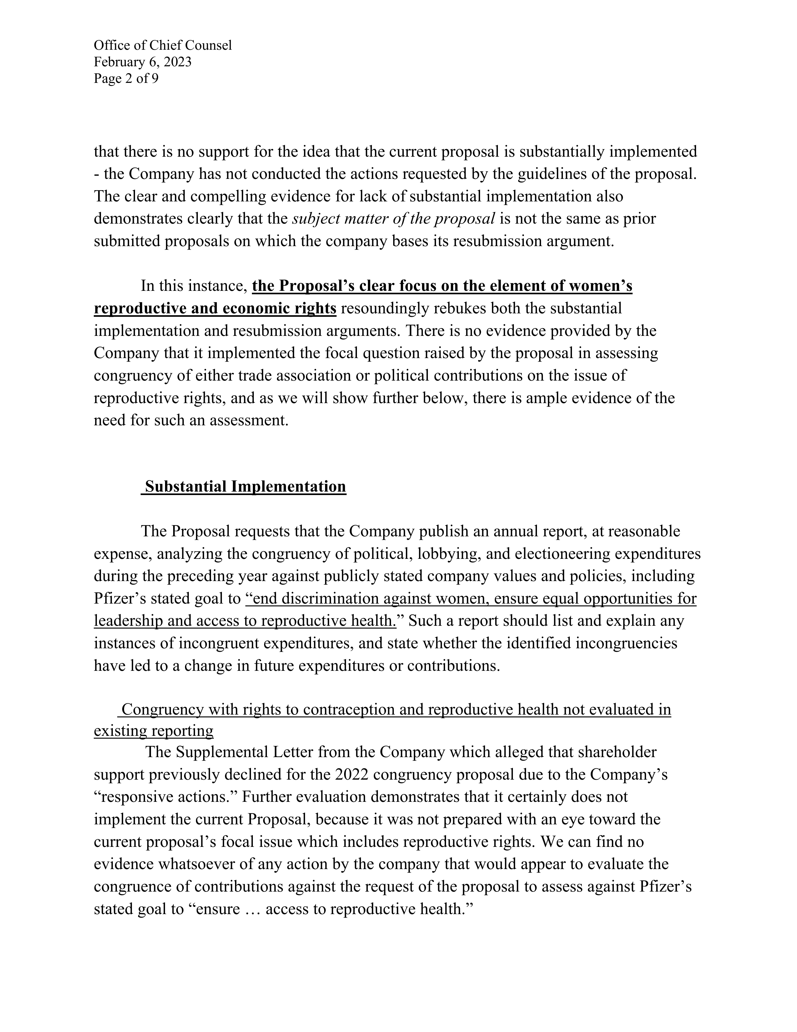 Pfizer Proposal  — page 140