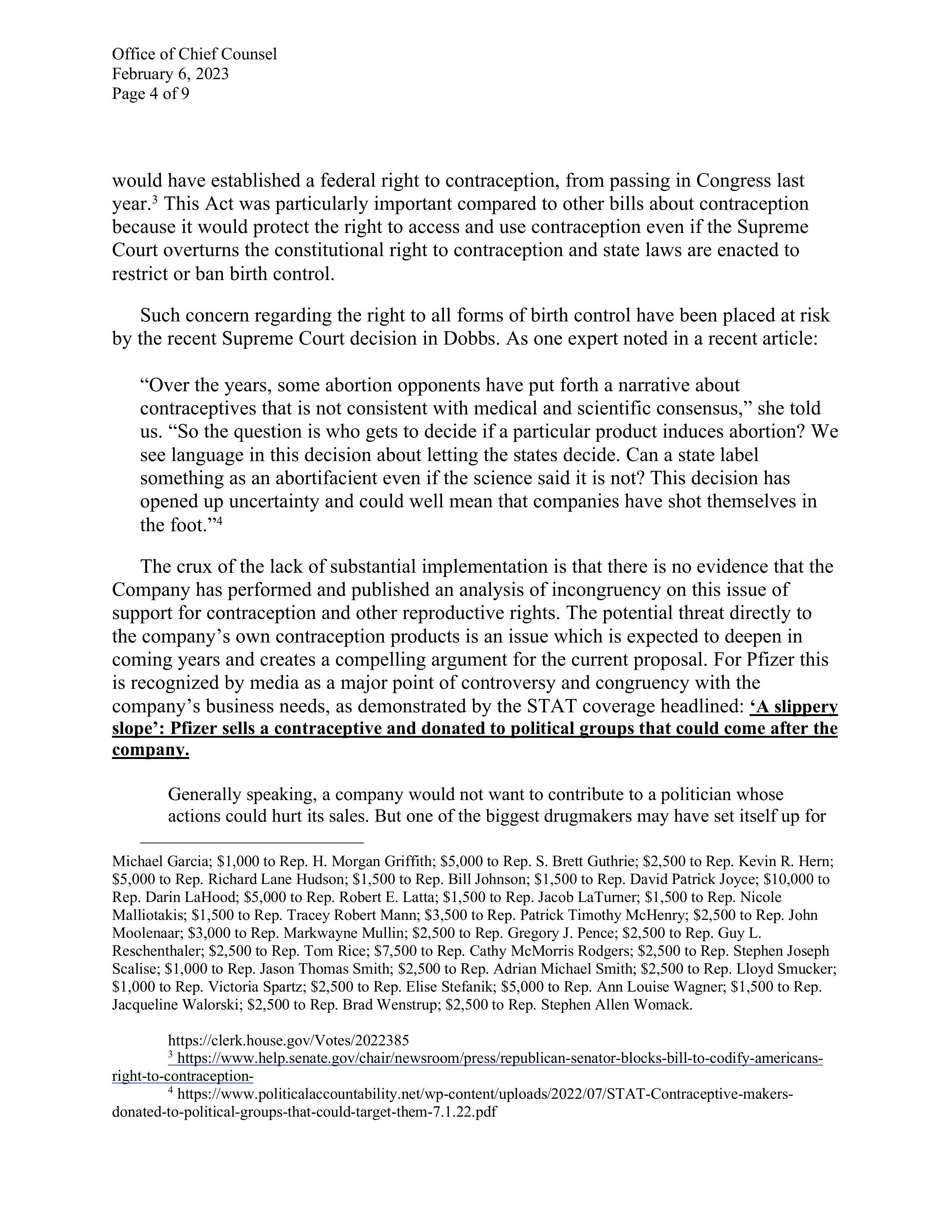 Pfizer Proposal  — page 142