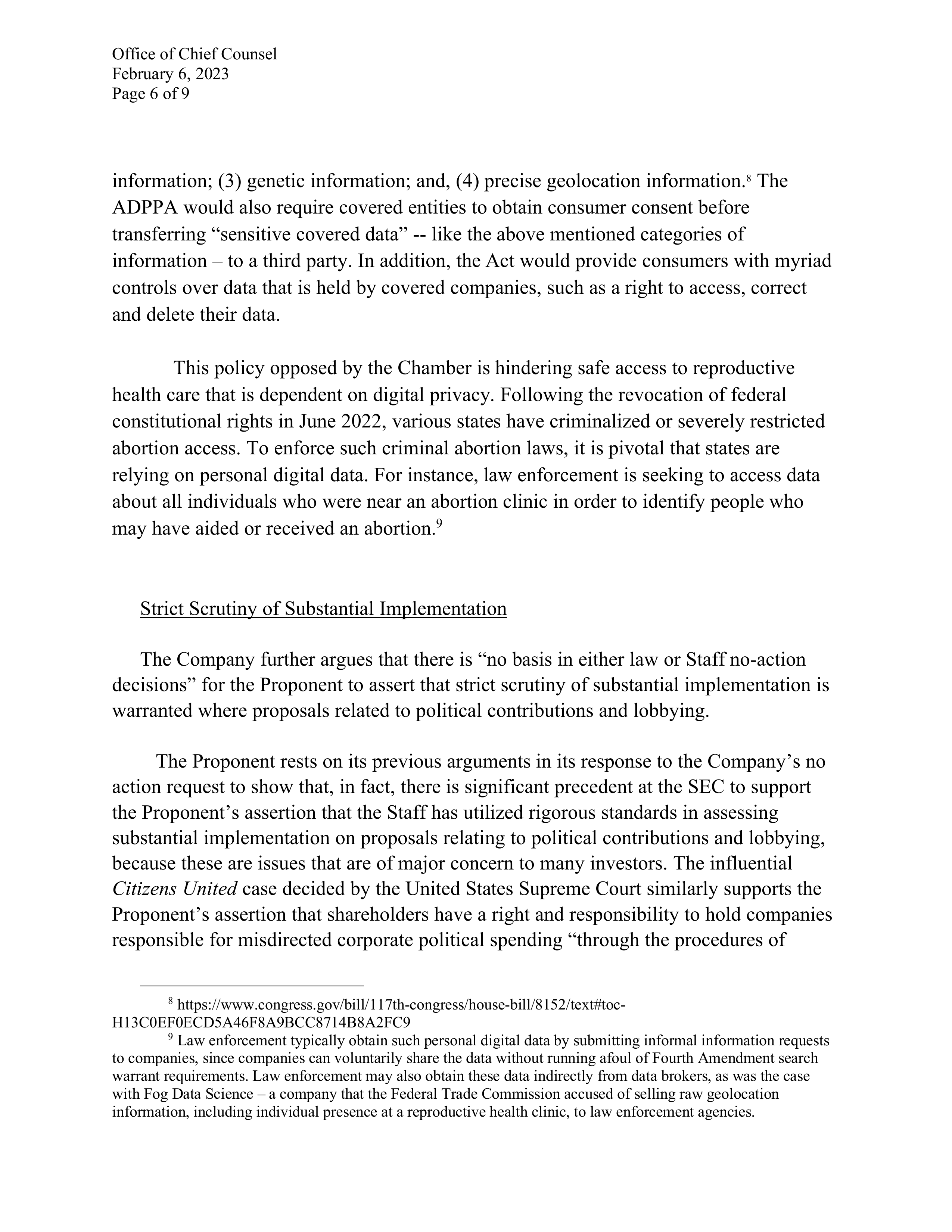 Pfizer Proposal  — page 144