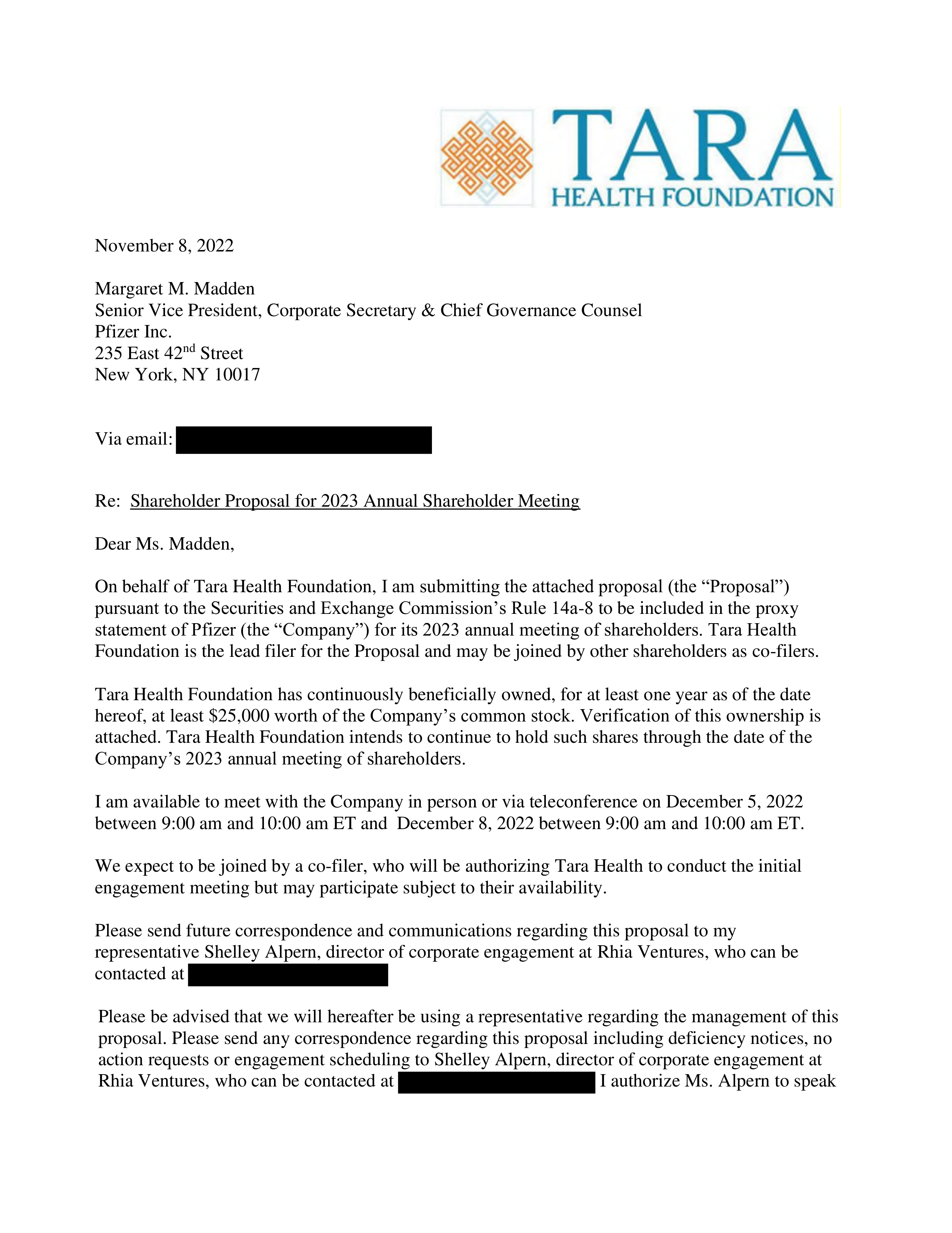 Pfizer Proposal  — page 15
