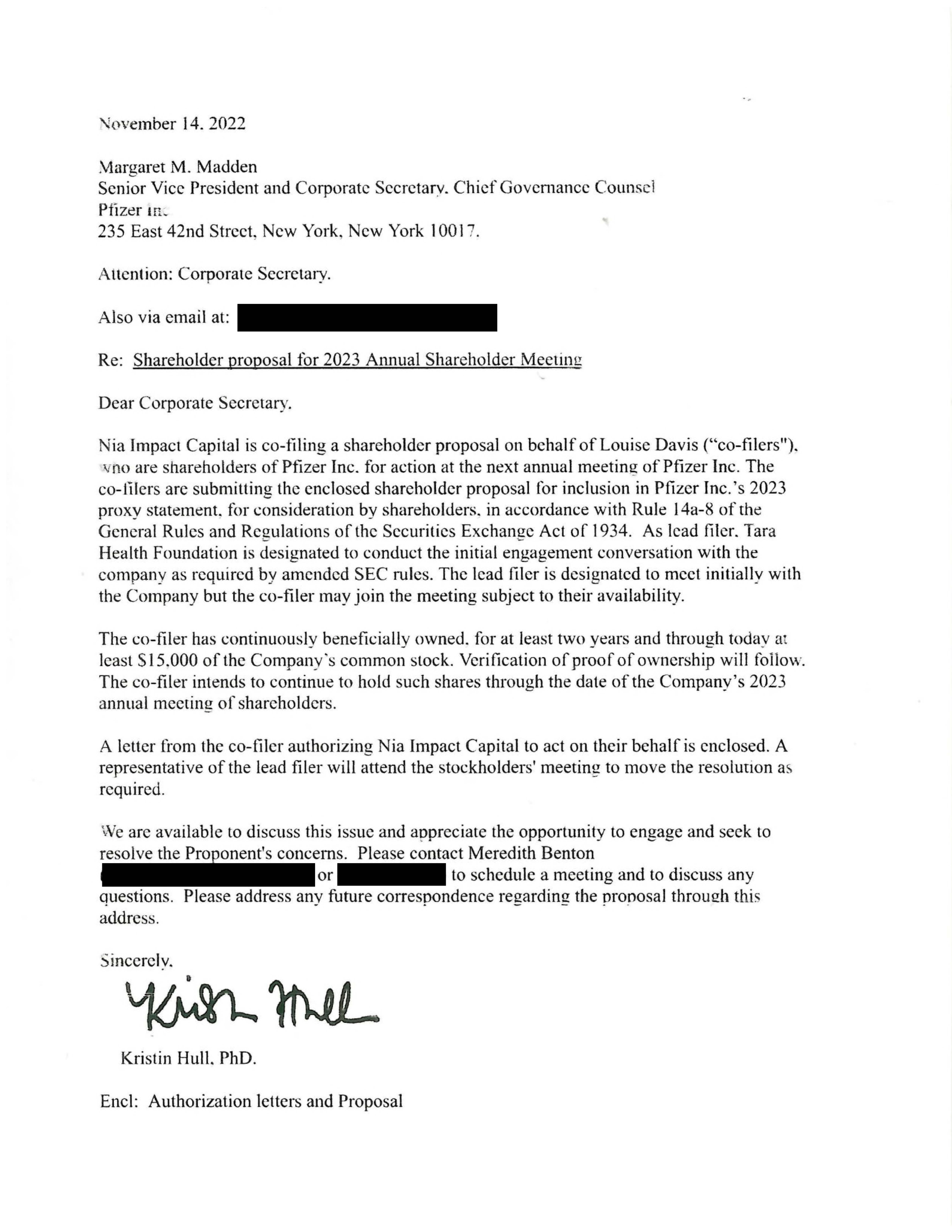 Pfizer Proposal  — page 19
