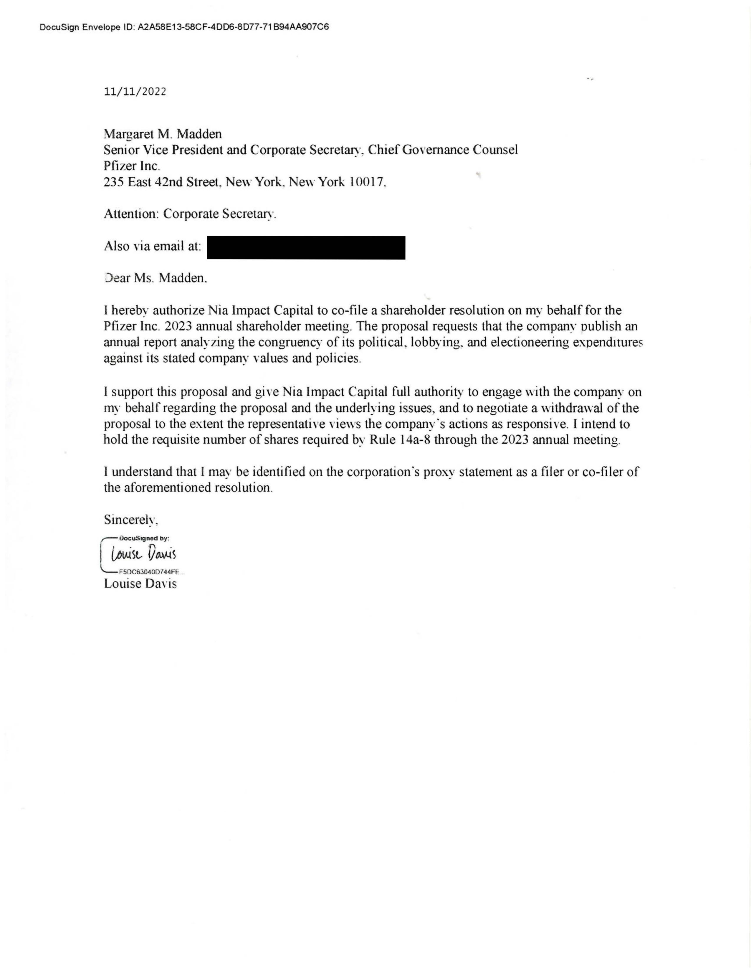 Pfizer Proposal  — page 20
