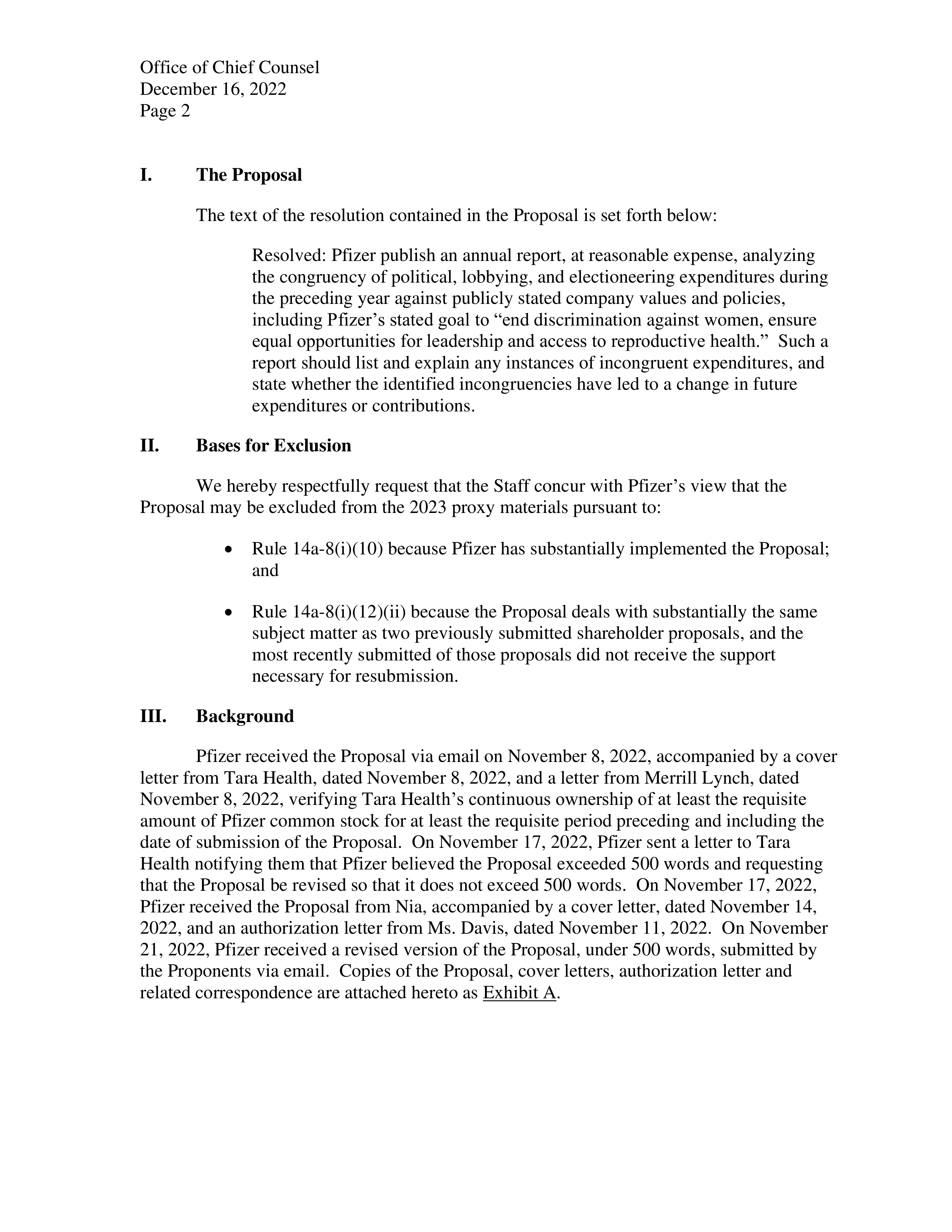 Pfizer Proposal  — page 3