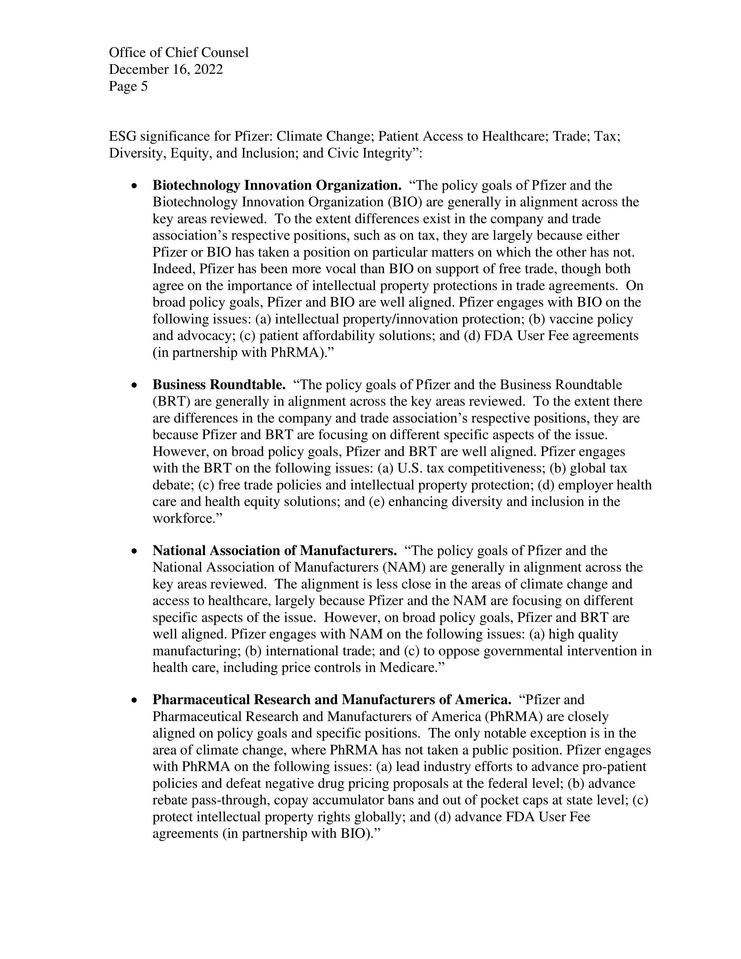 Pfizer Proposal  — page 6