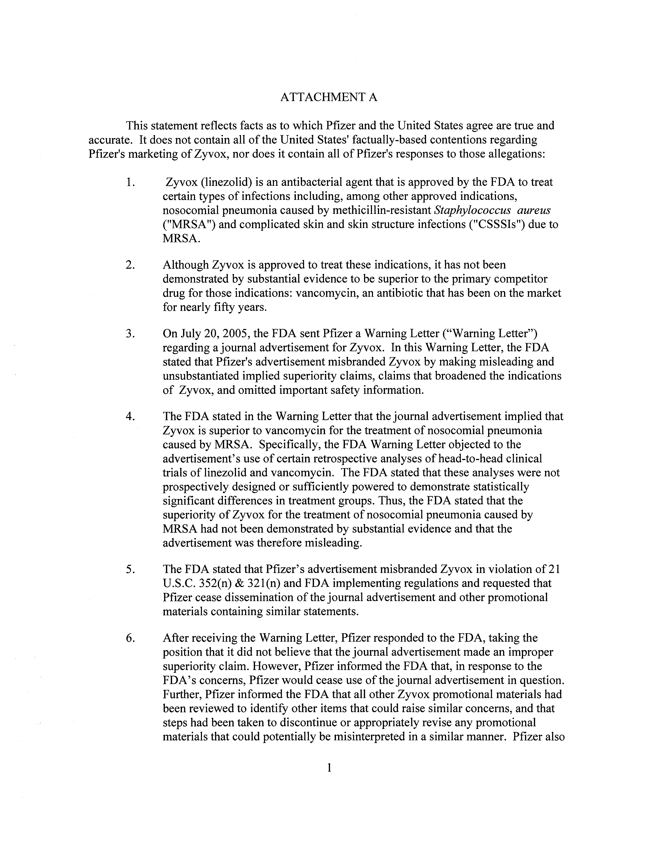 Pfizer Settlement Agreement — page 47