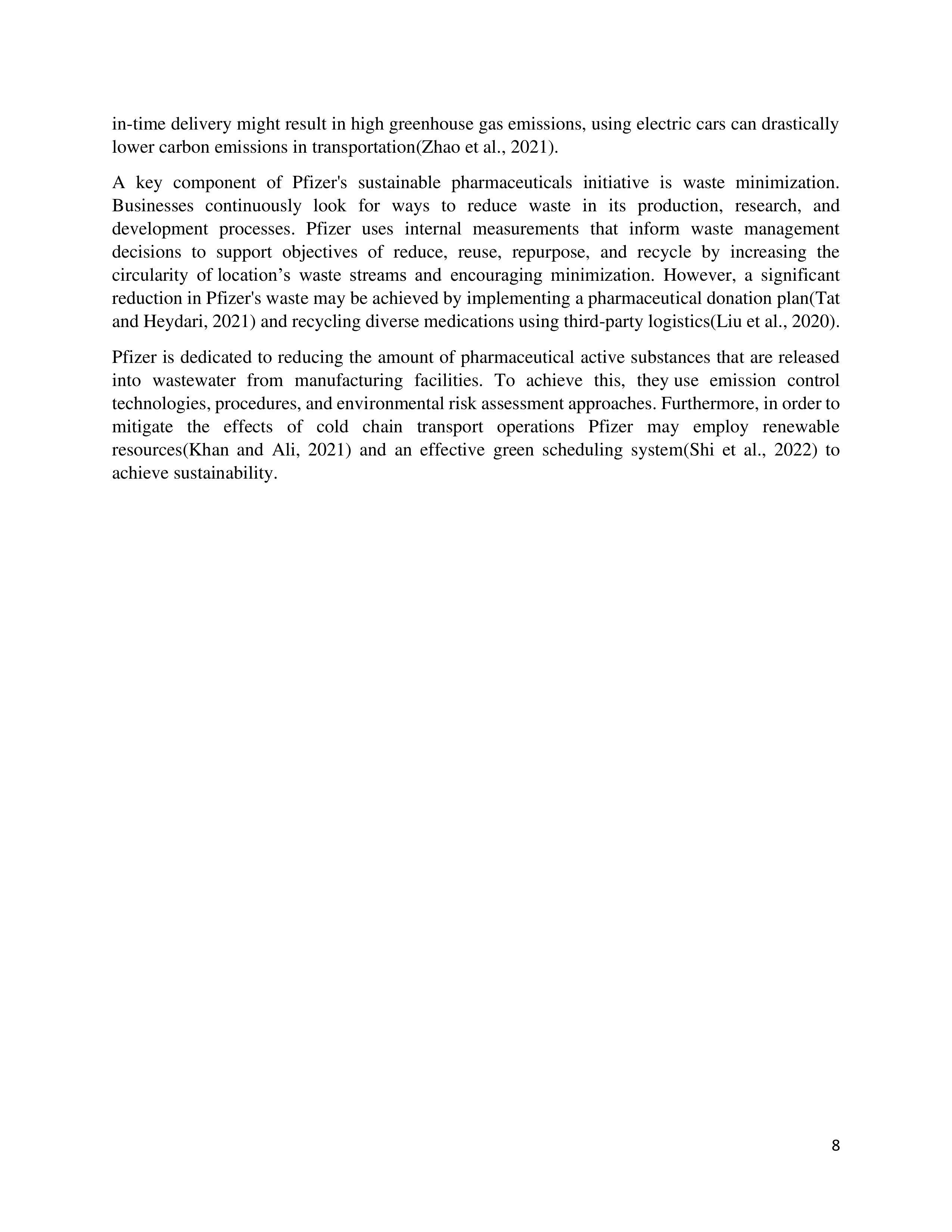 Pfizer Sustainability Report — page 8