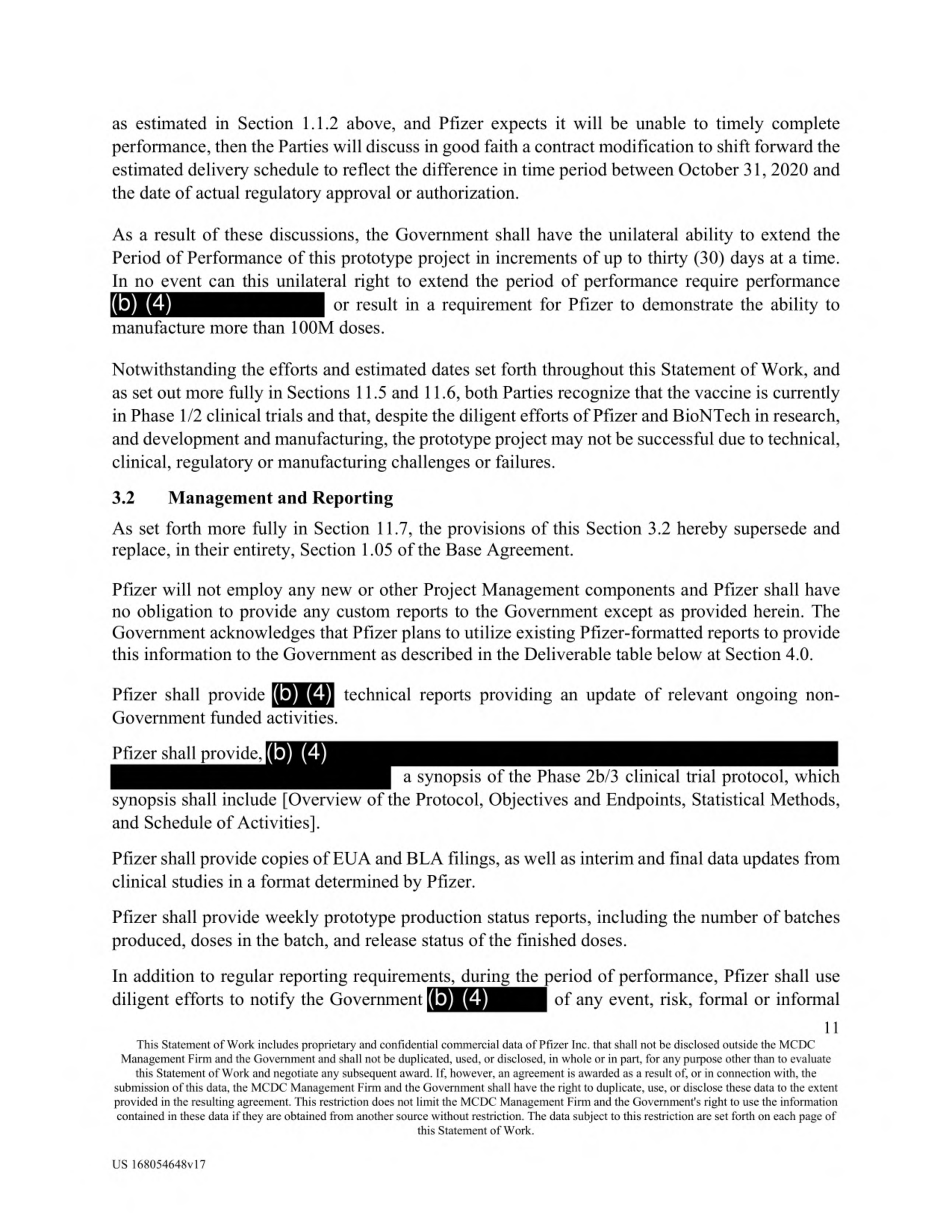 Pfizer Vaccine Supply Contract — page 13