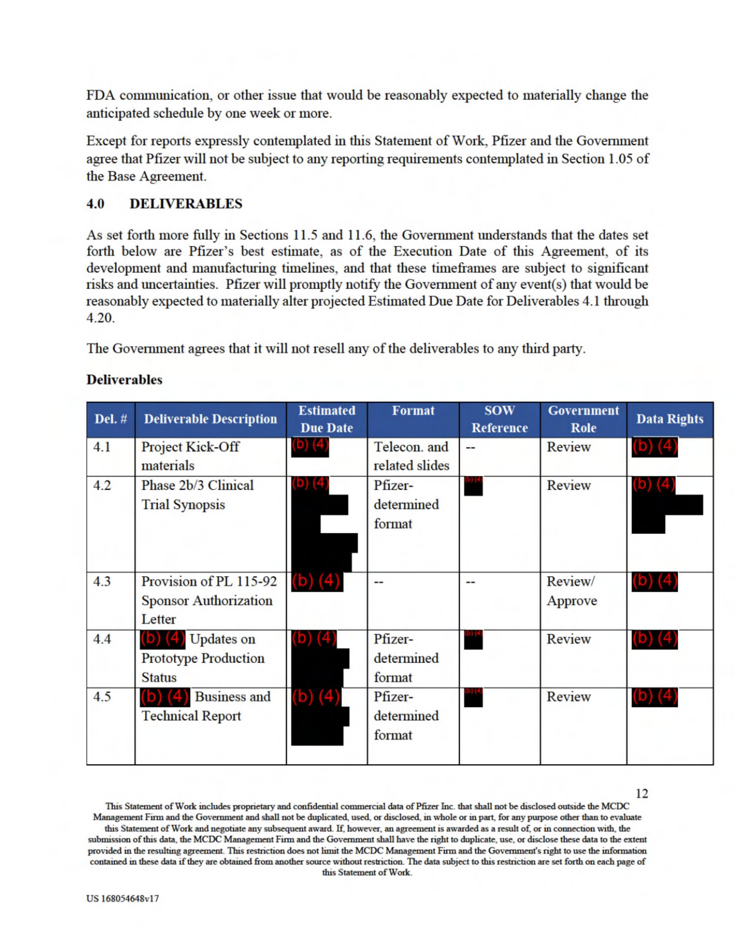 Pfizer Vaccine Supply Contract — page 14