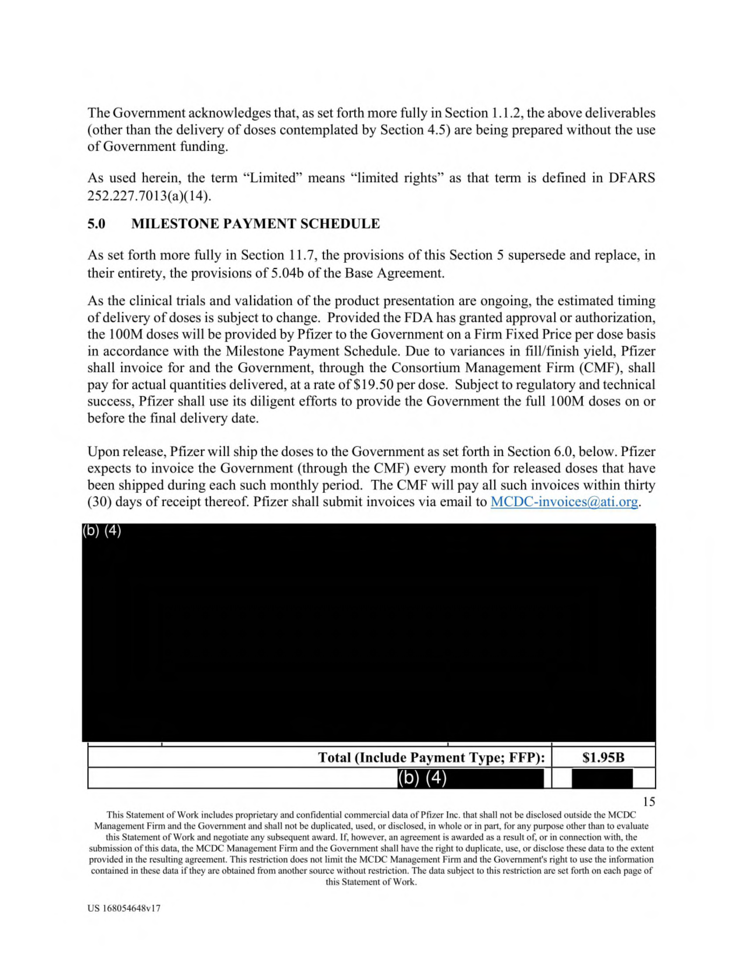Pfizer Vaccine Supply Contract — page 17