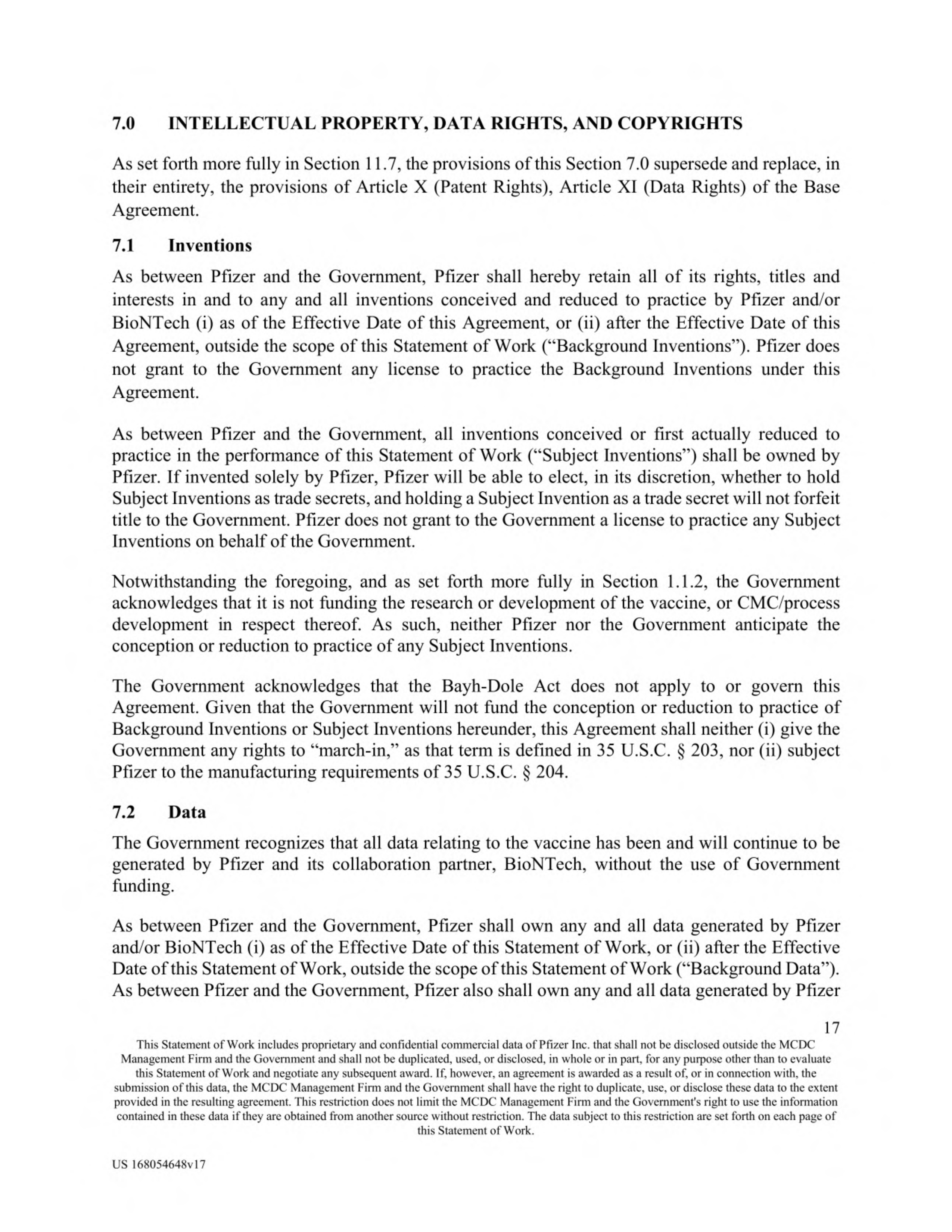 Pfizer Vaccine Supply Contract — page 19