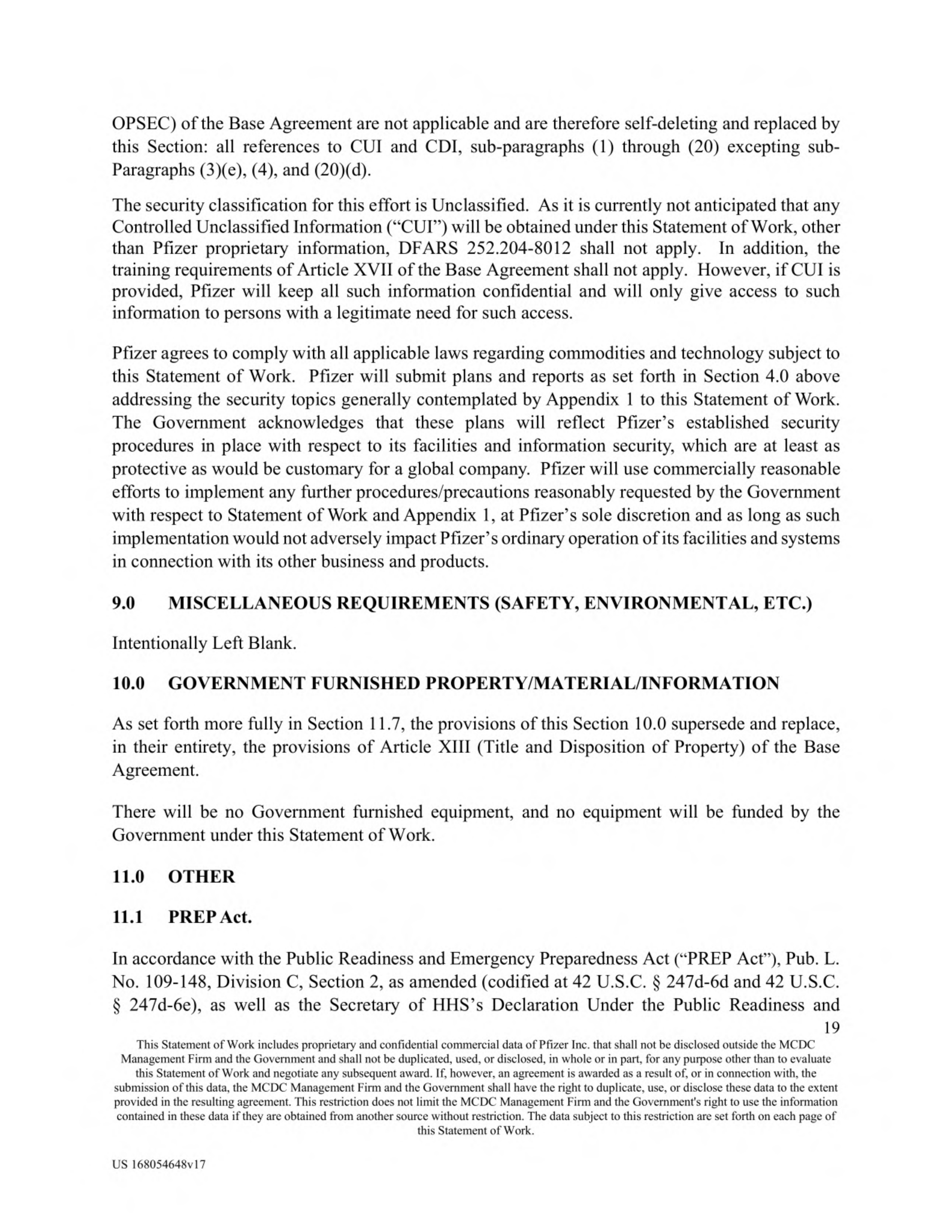 Pfizer Vaccine Supply Contract — page 21