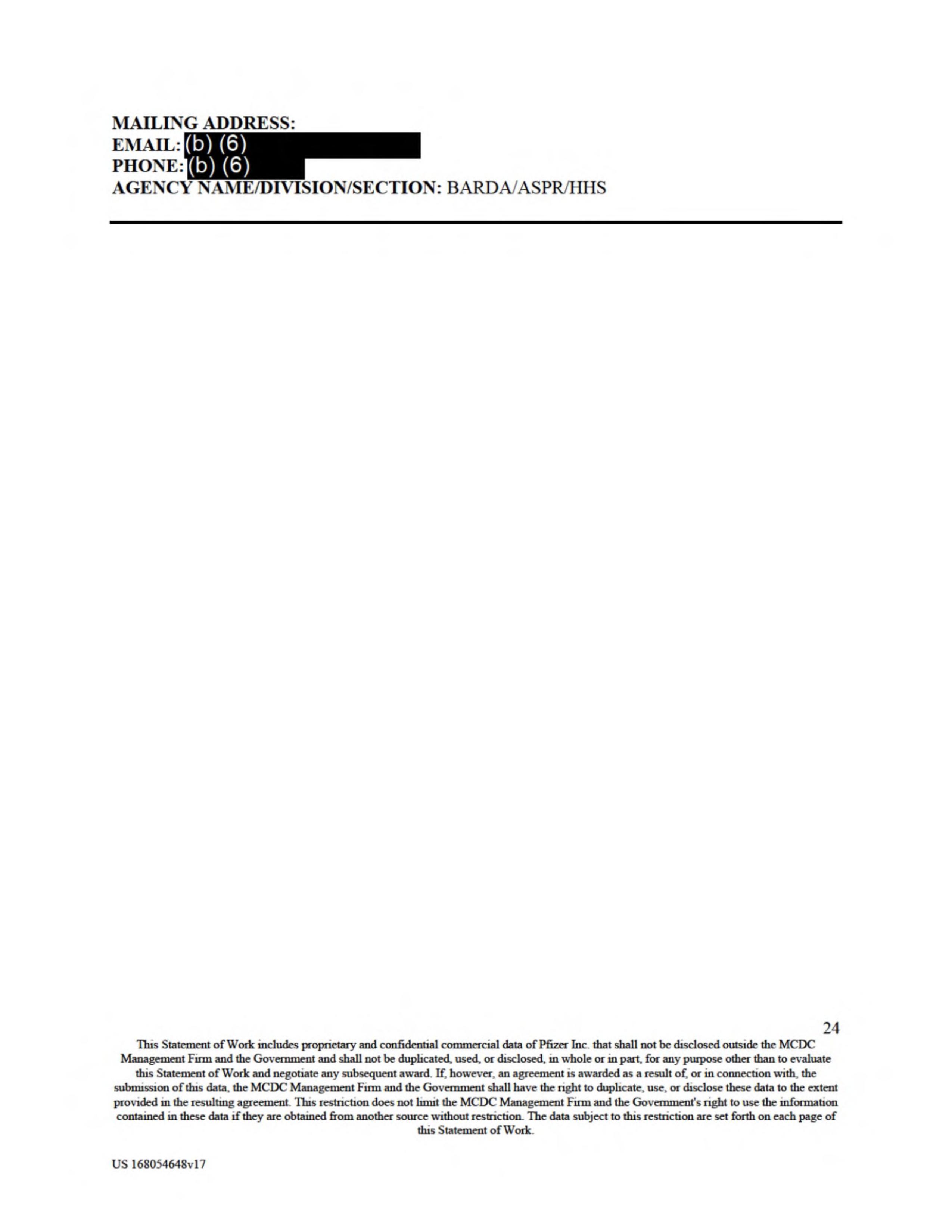 Pfizer Vaccine Supply Contract — page 26