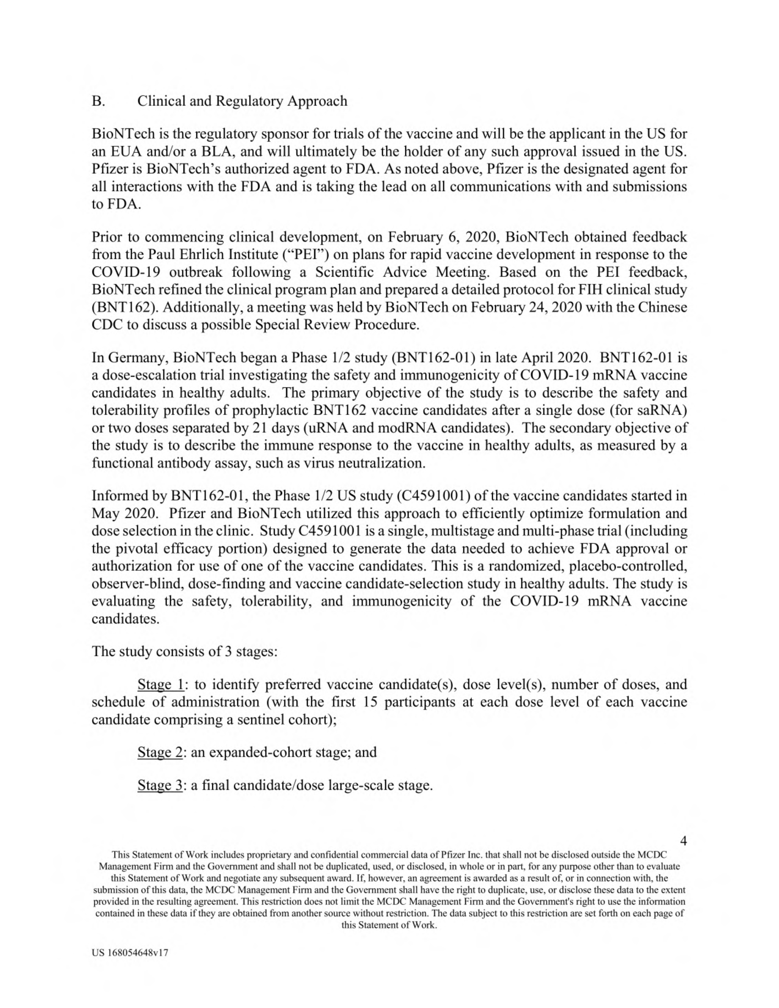 Pfizer Vaccine Supply Contract — page 6