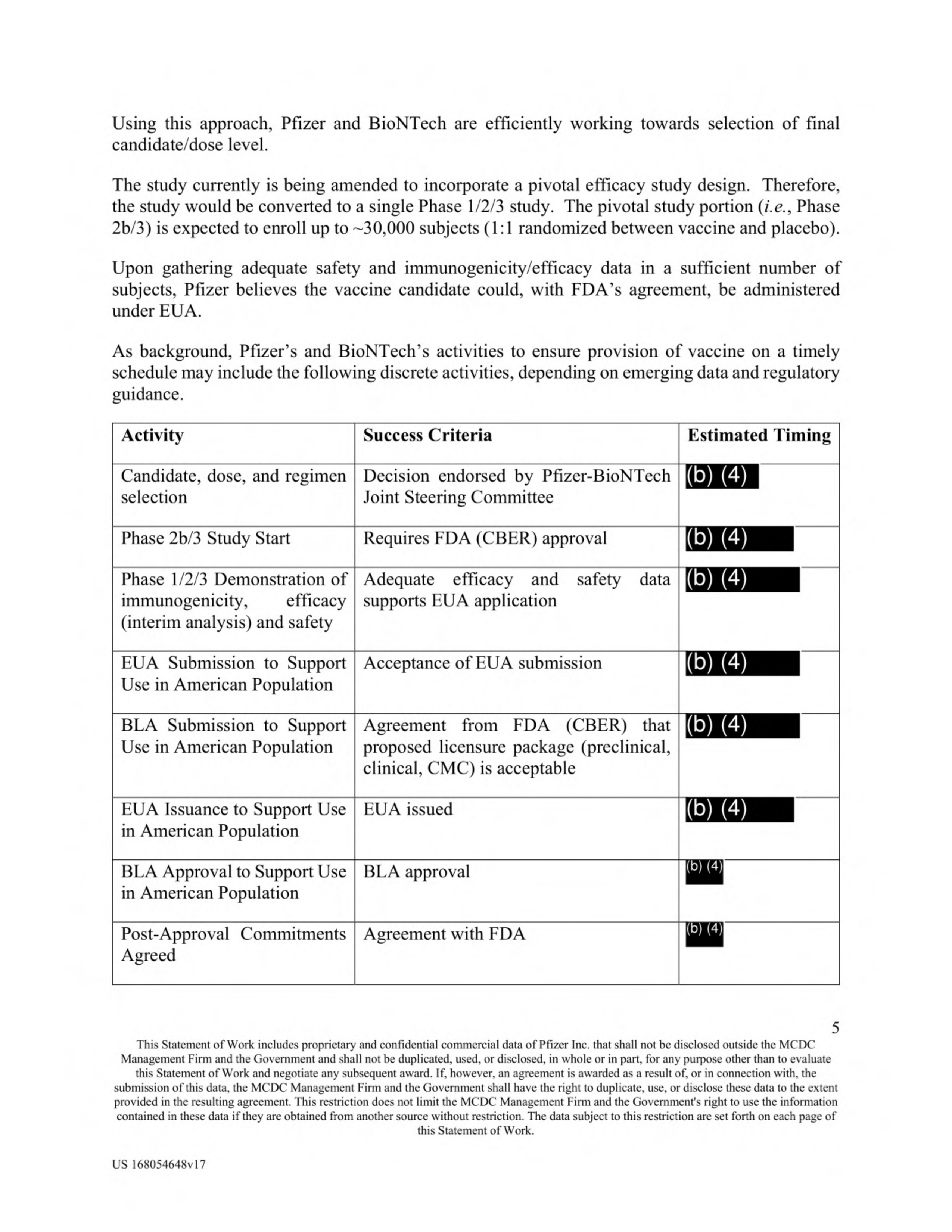 Pfizer Vaccine Supply Contract — page 7