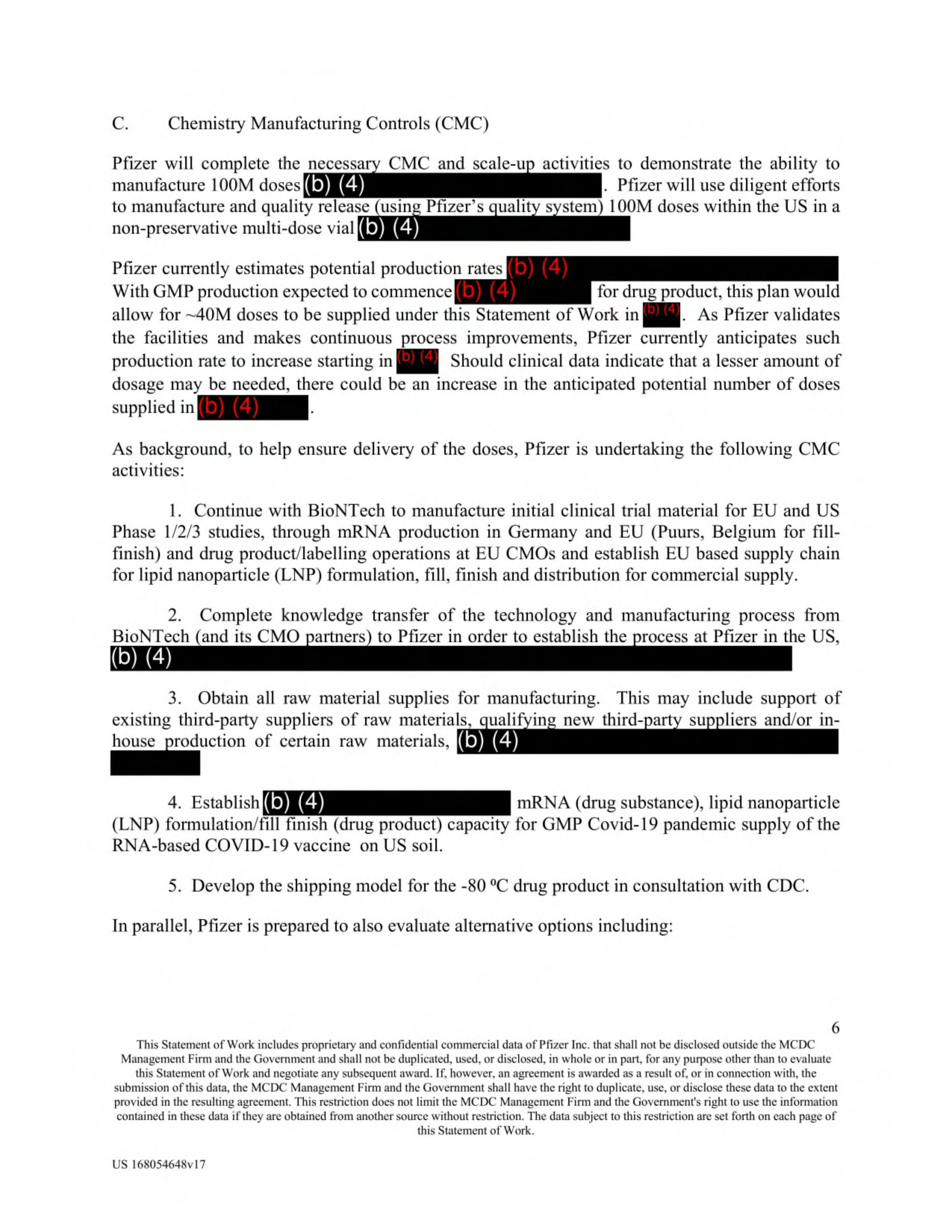 Pfizer Vaccine Supply Contract — page 8