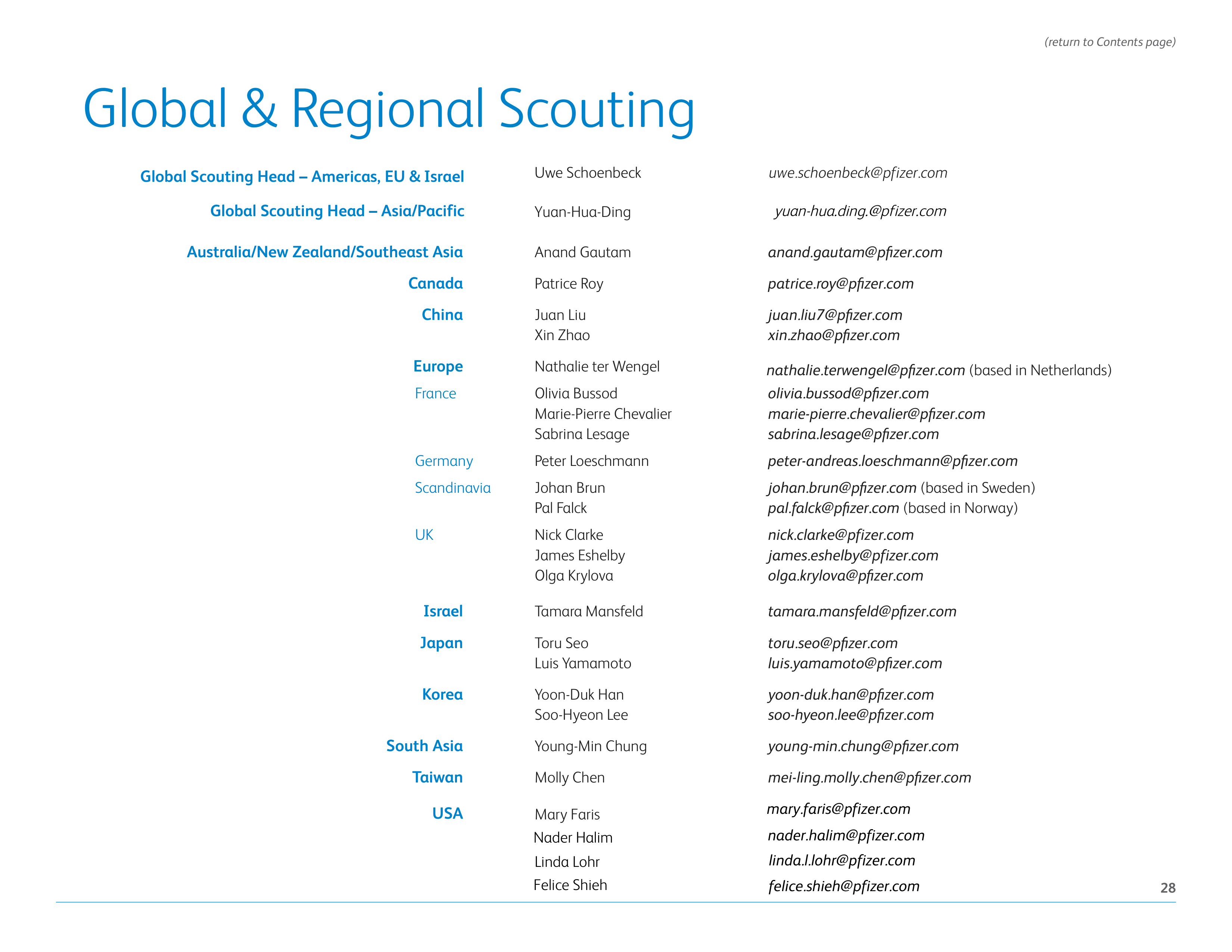 Pfizer Worldwide R&D Brochure — page 31