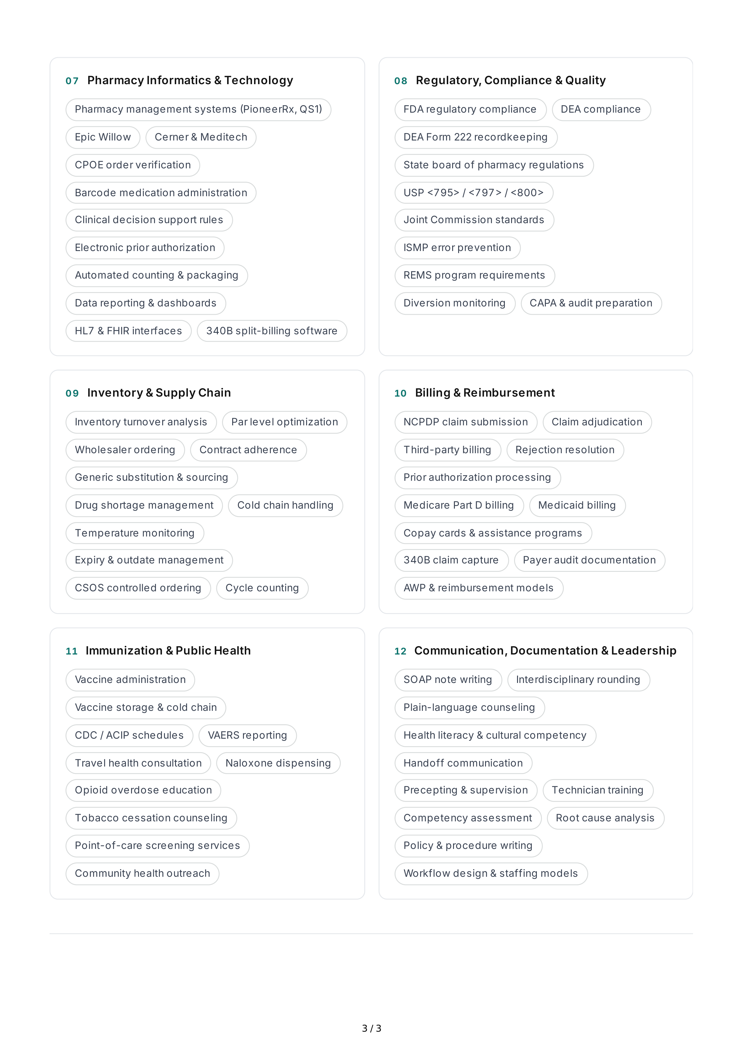 Pharmacy Technical Skills — page 3