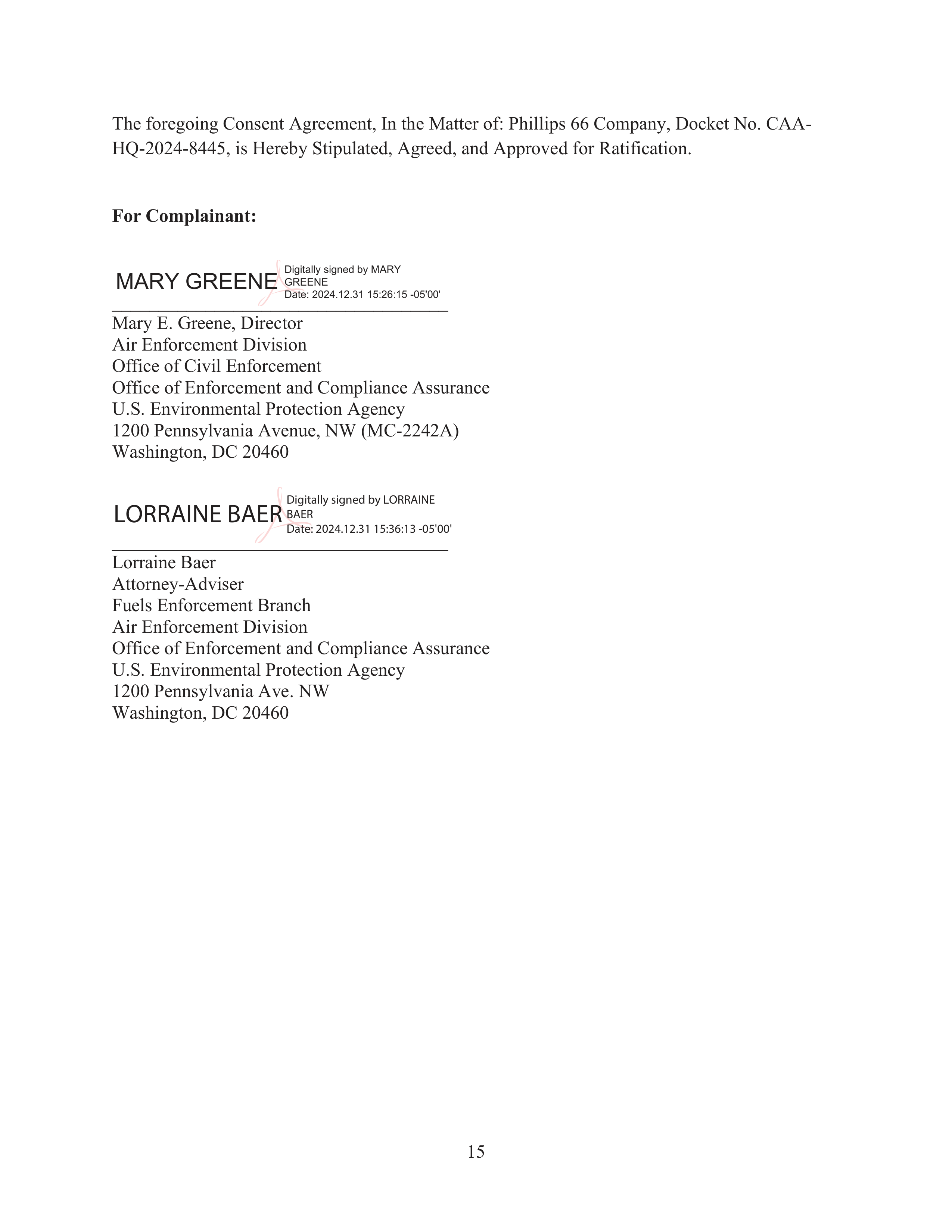 Phillips 66 Consent Agreement — page 16