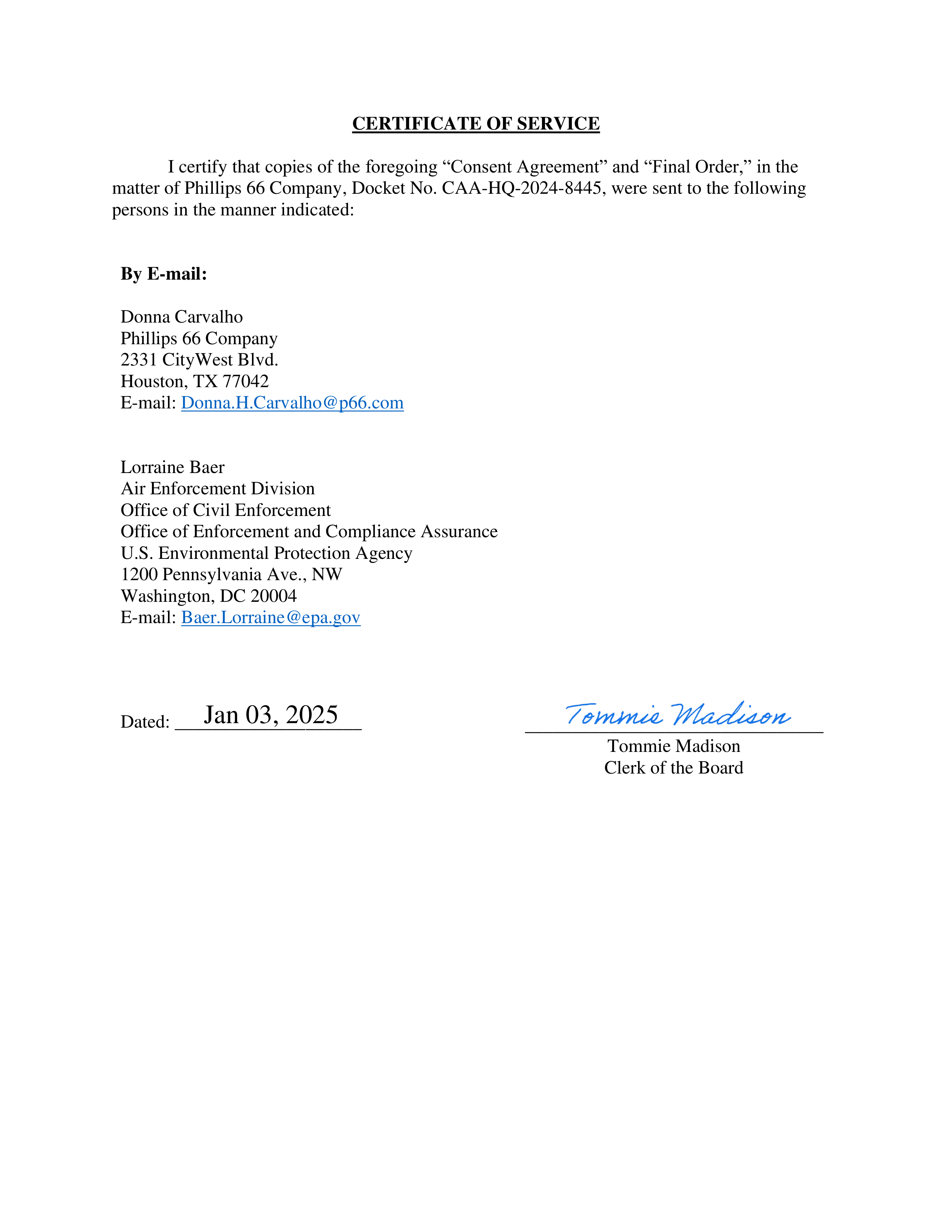 Phillips 66 Consent Agreement — page 17
