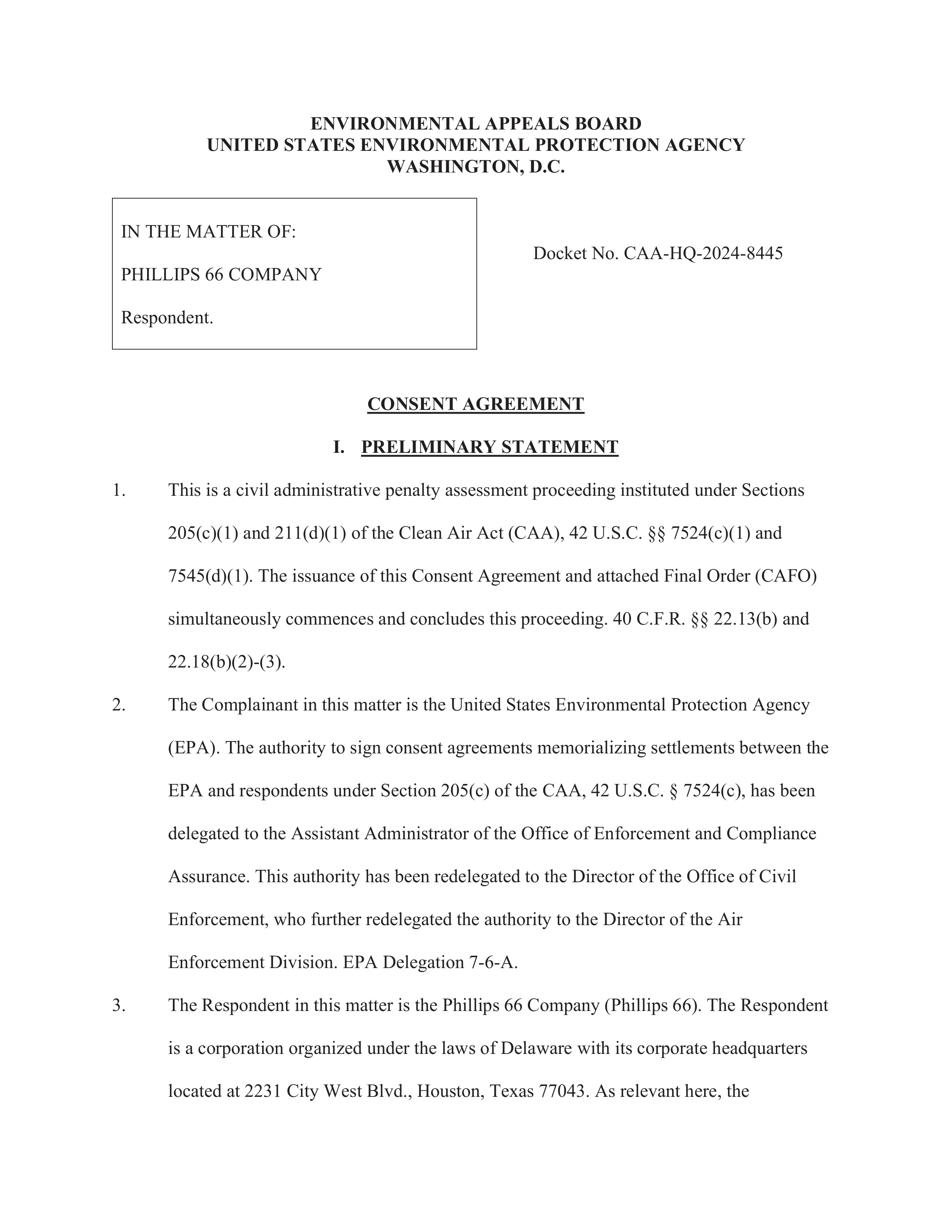 Phillips 66 Consent Agreement — page 2