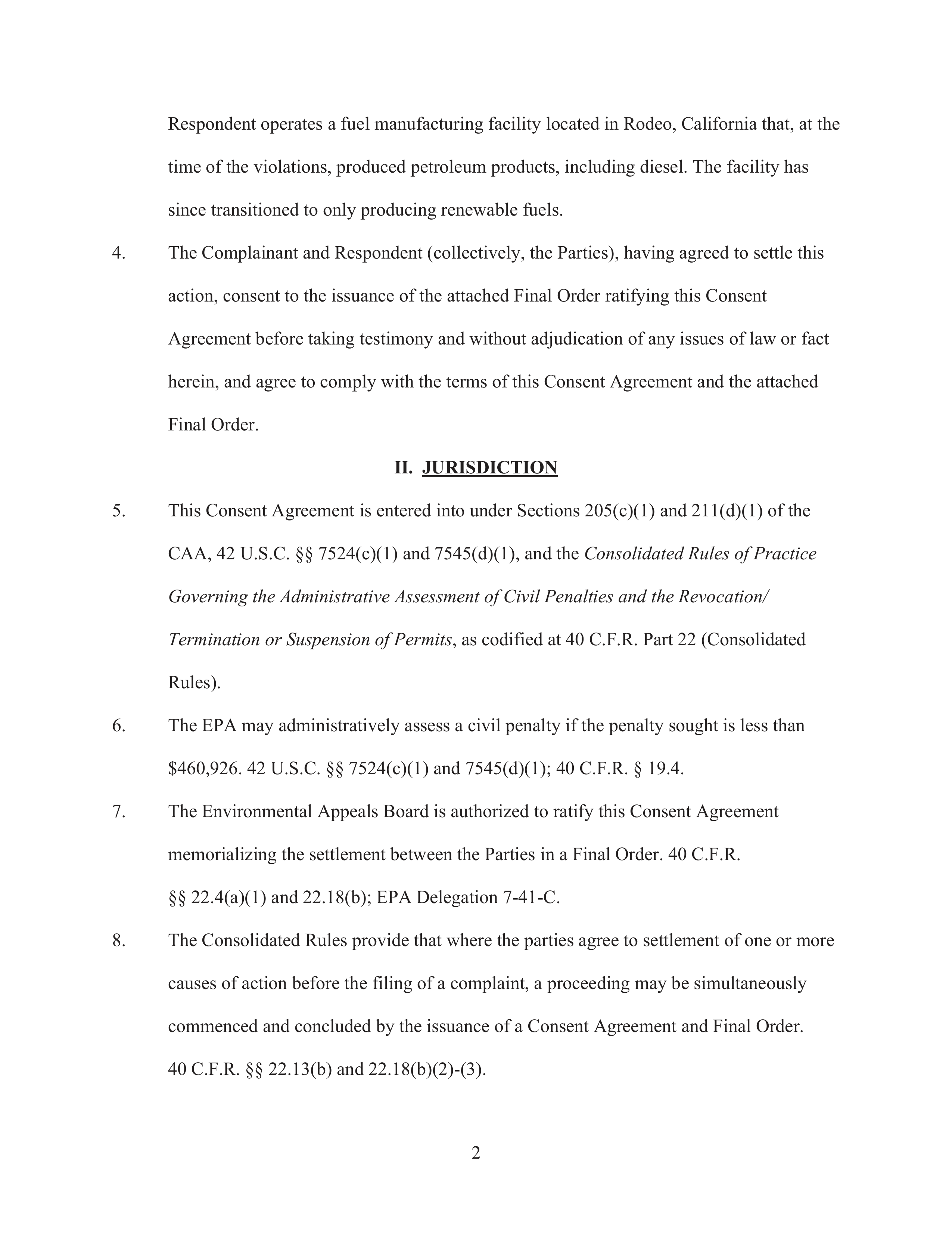 Phillips 66 Consent Agreement — page 3