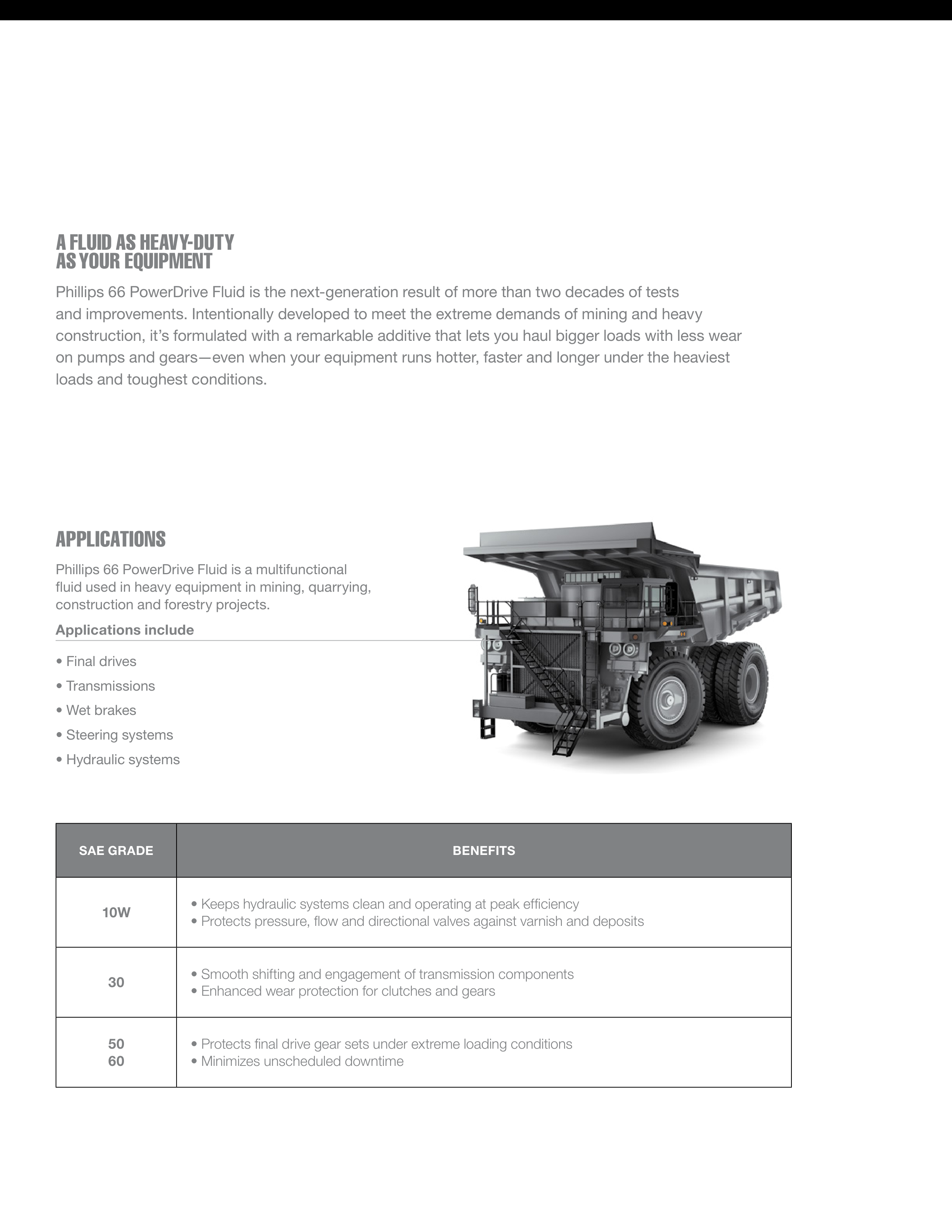 Phillips 66 Mining Lubricants Brochure — page 5