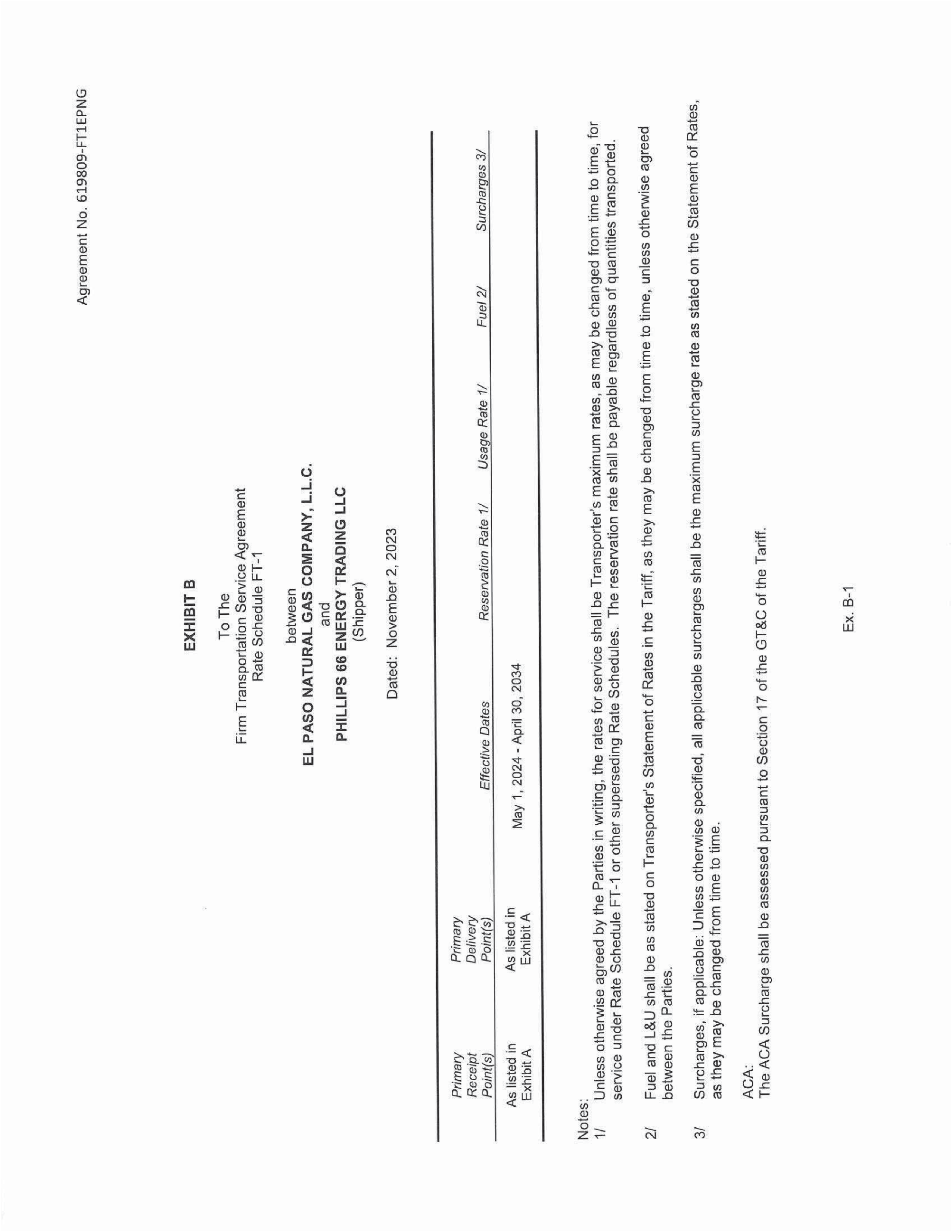 Phillips 66 Transportation Service Agreement — page 16