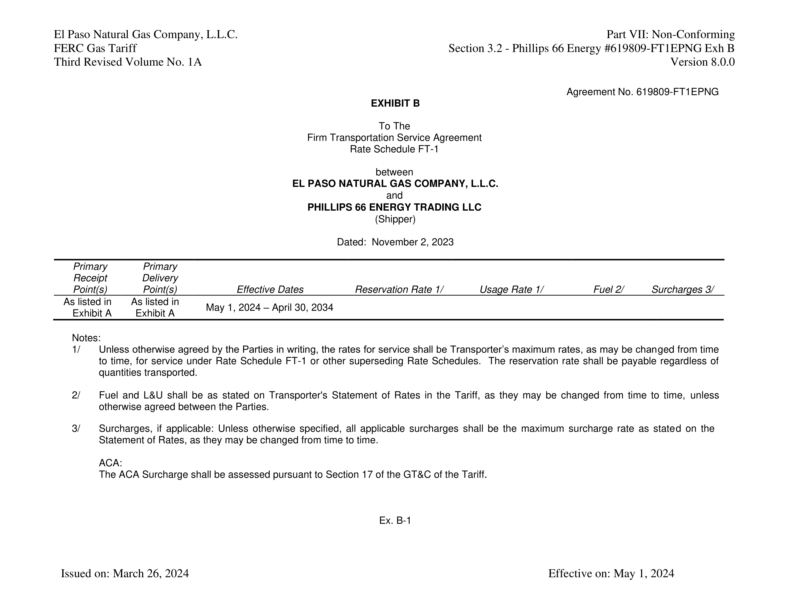 Phillips 66 Transportation Service Agreement — page 22