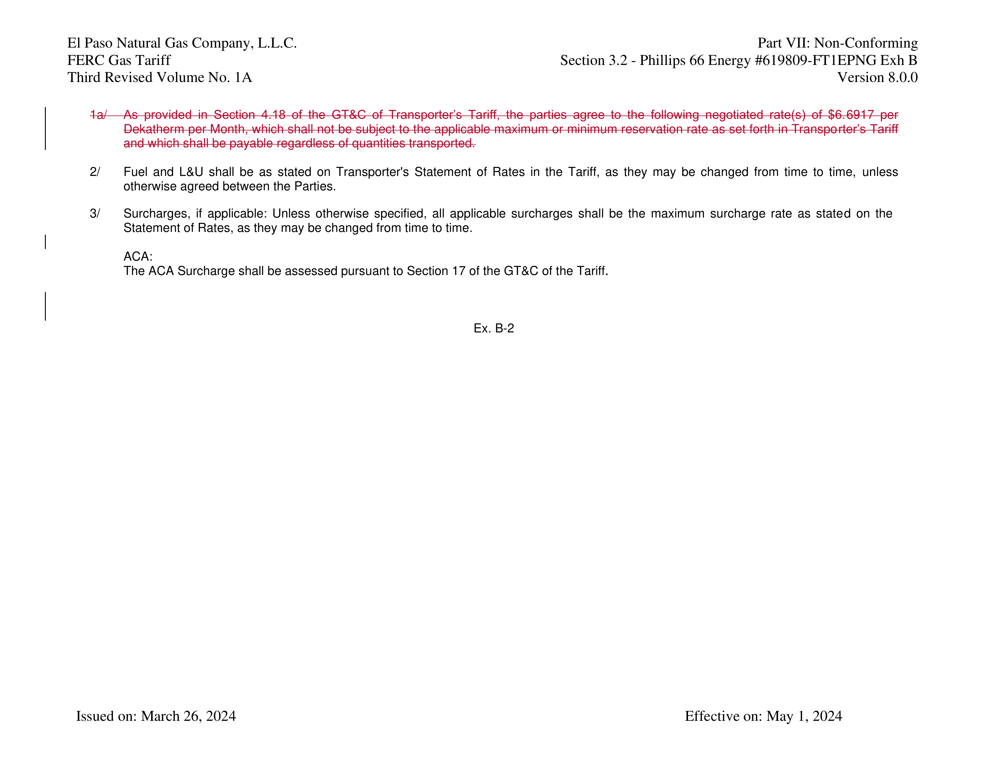Phillips 66 Transportation Service Agreement — page 29