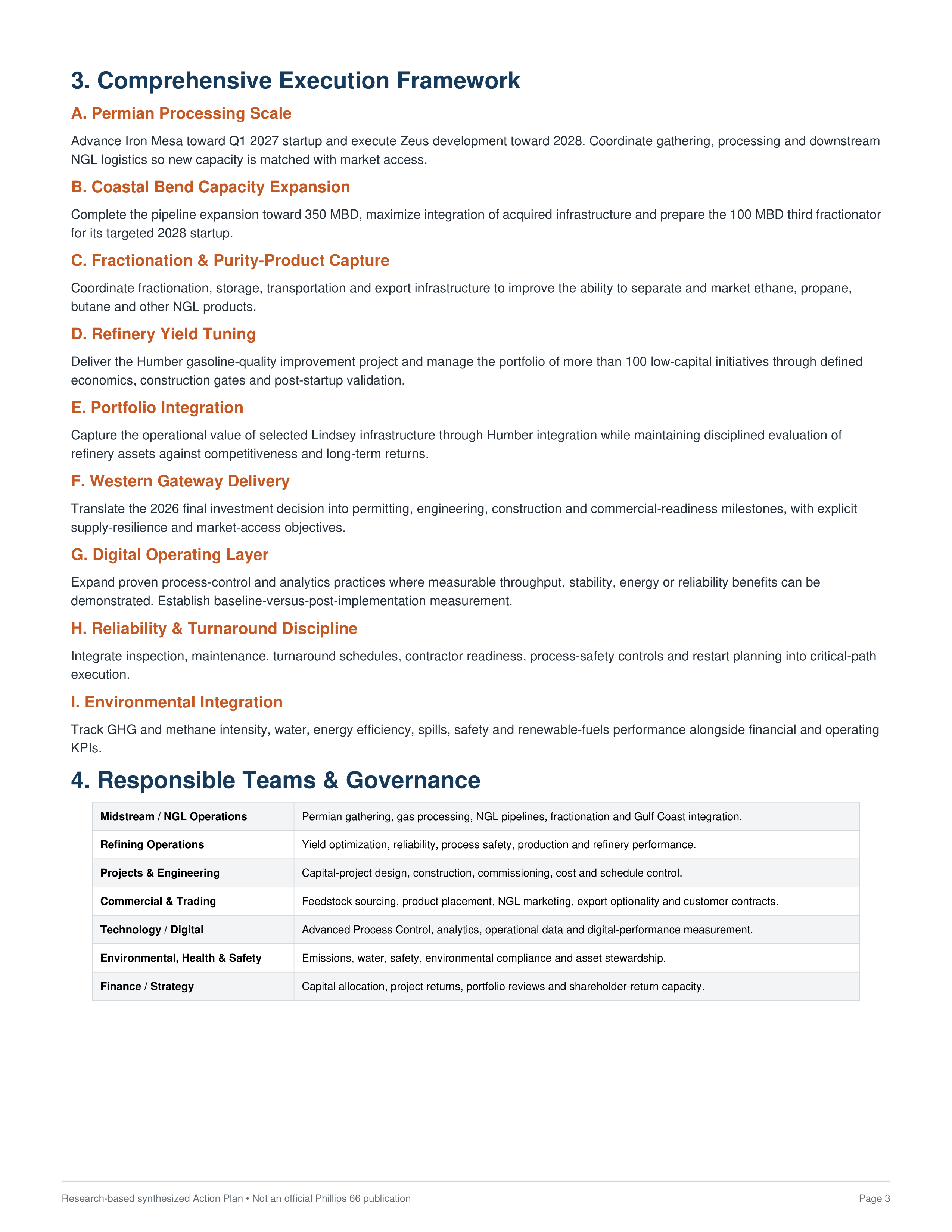 Phillips 66’s NGL Integrated Value Chain Expansion and Refining Optimization Action Plan — page 3