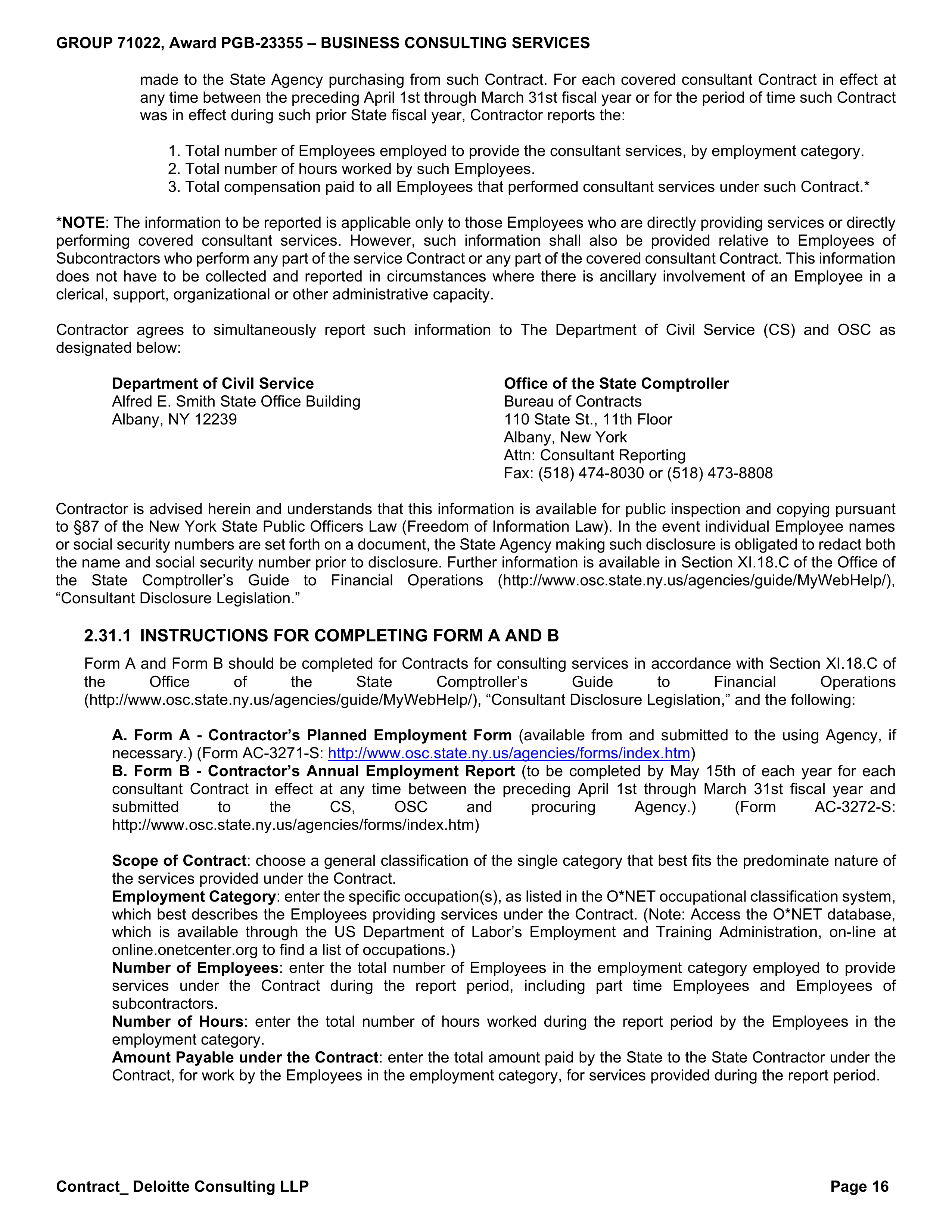 State Office of General Services and Deloitte Consulting Contract — page 16