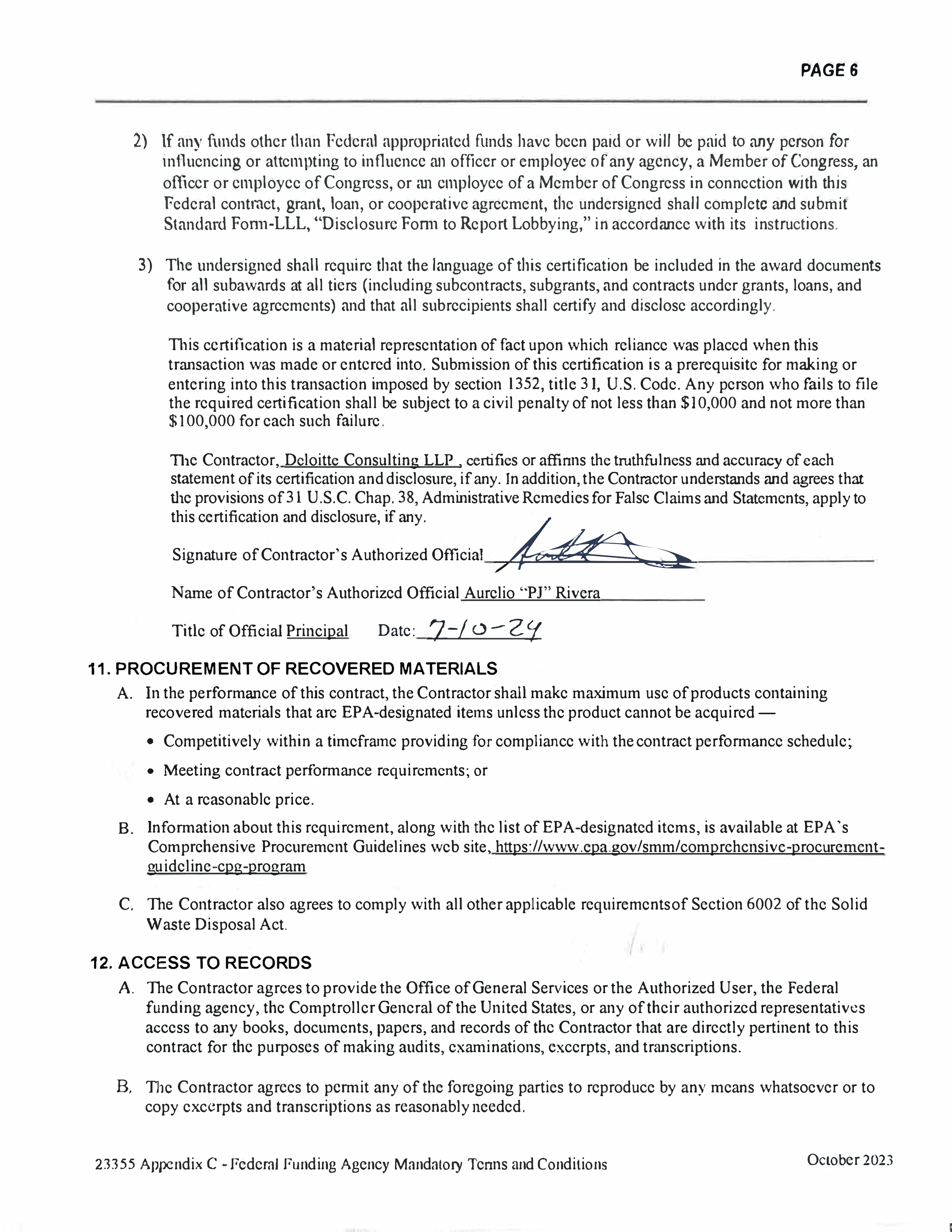 State Office of General Services and Deloitte Consulting Contract — page 53