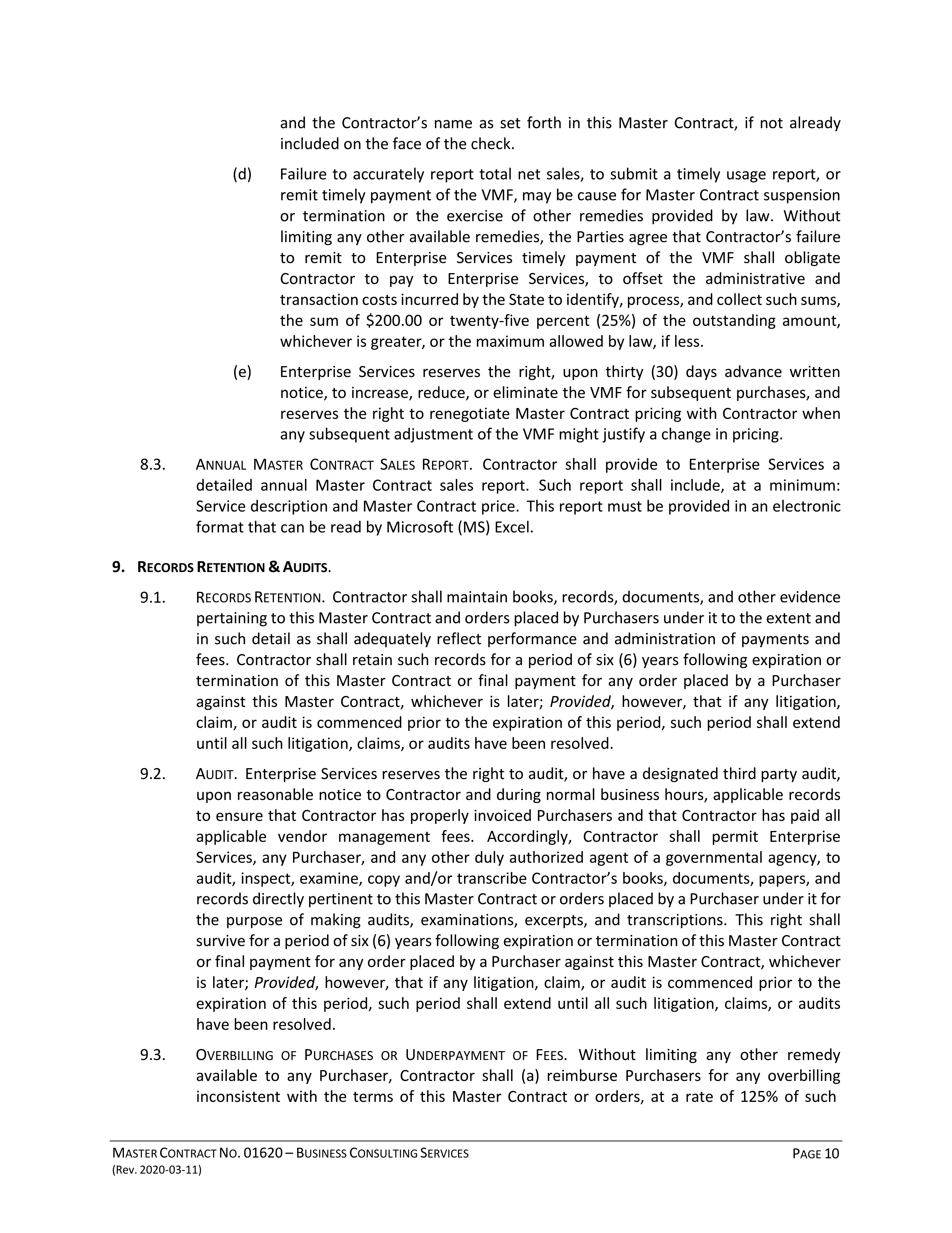 State Office of General Services and Deloitte Consulting Contract — page 65