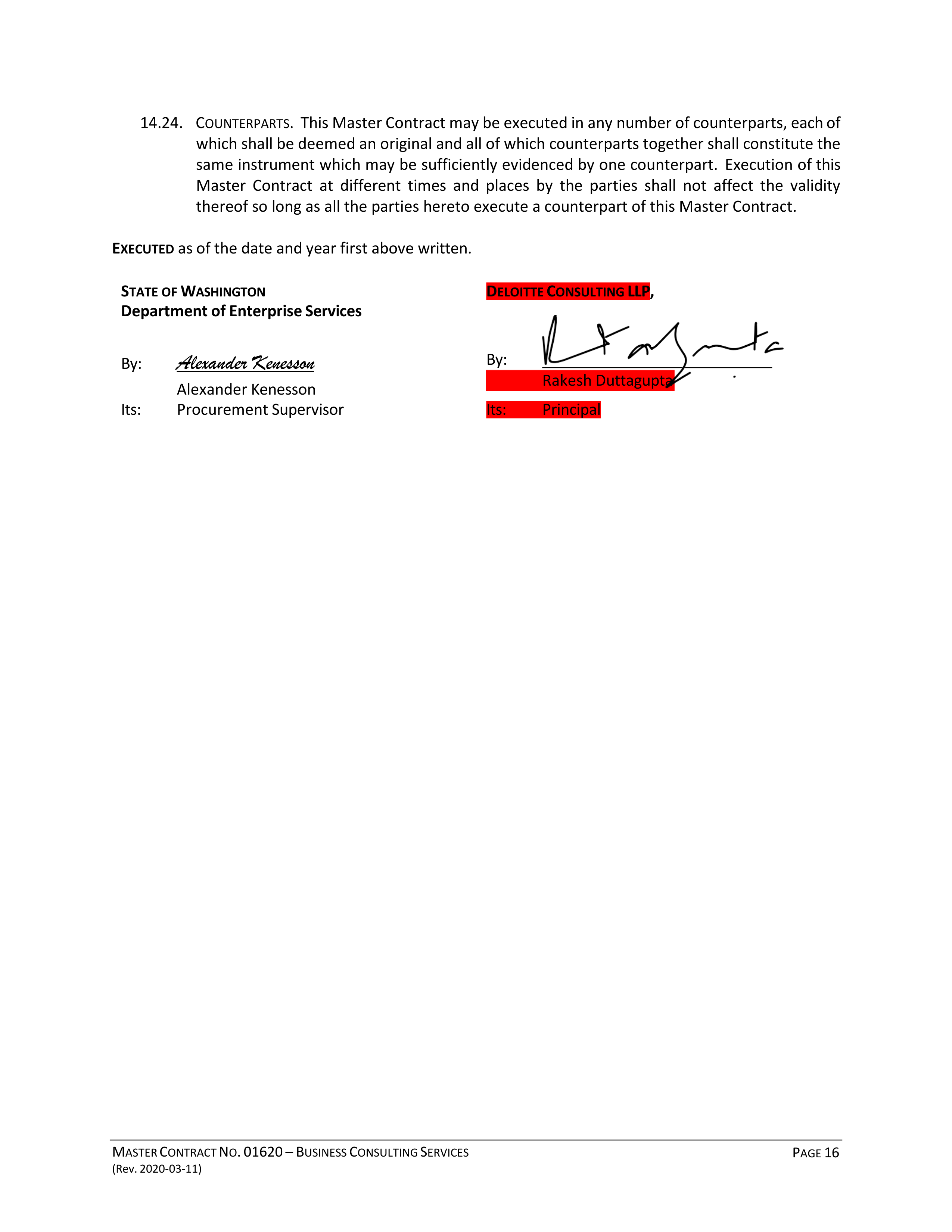 State Office of General Services and Deloitte Consulting Contract — page 71