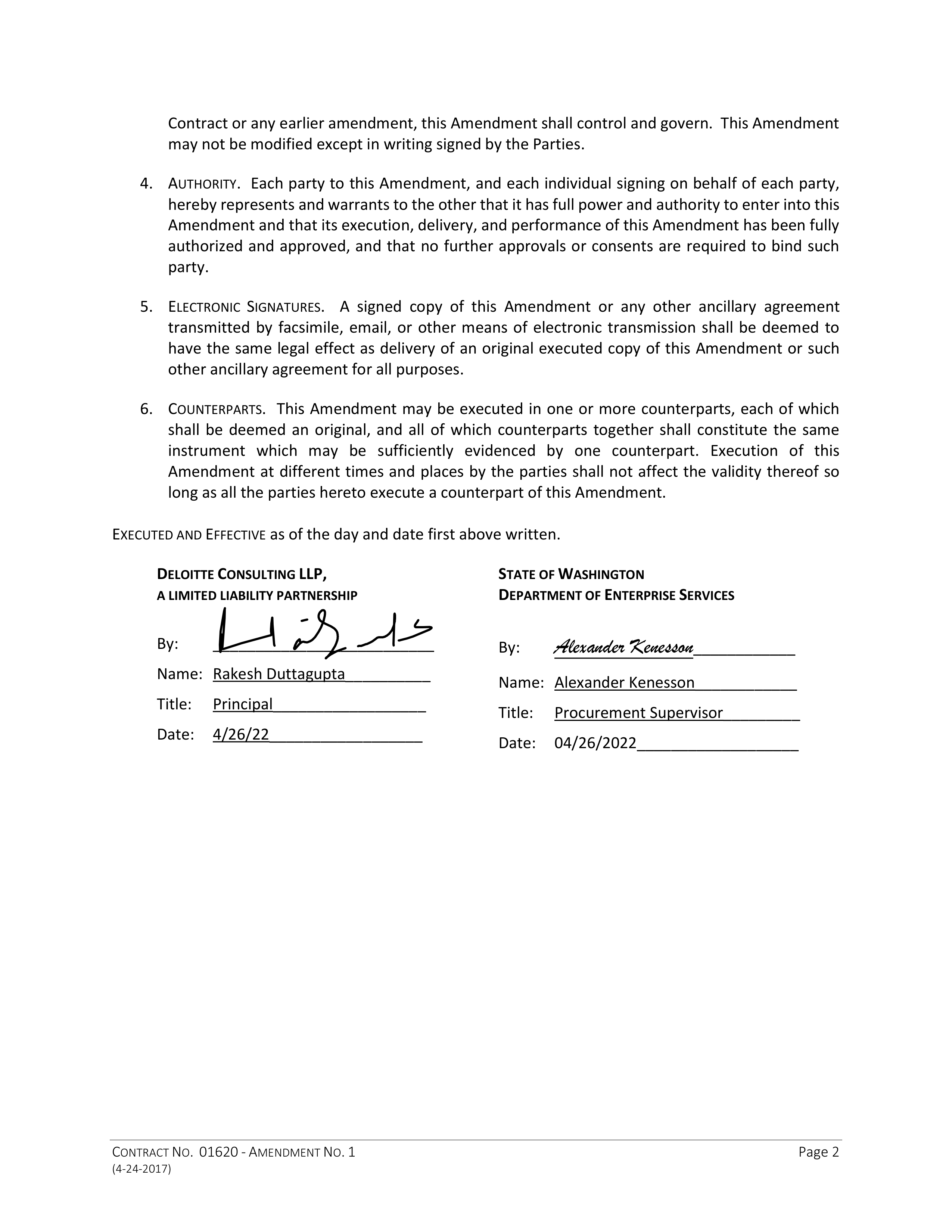 State Office of General Services and Deloitte Consulting Contract — page 83