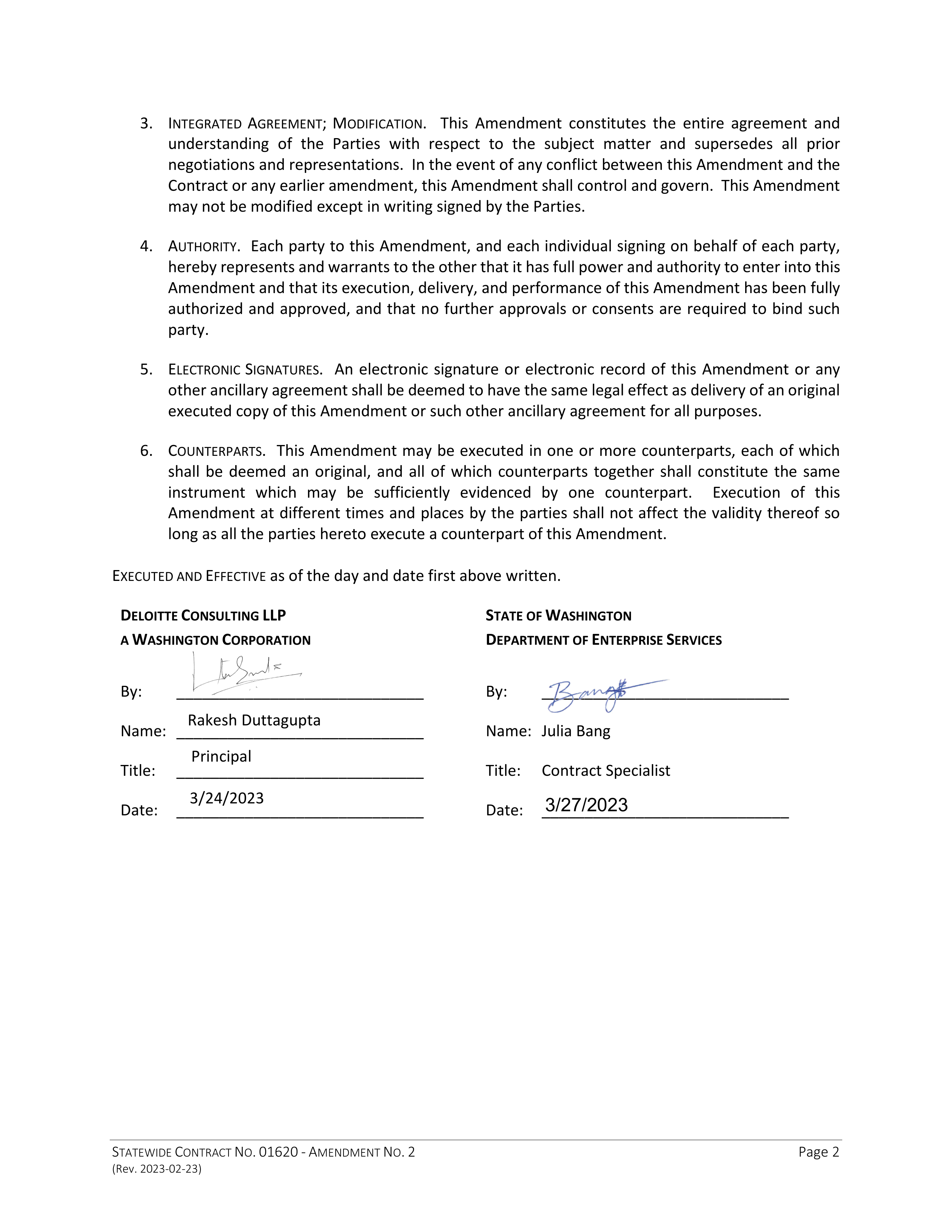 State Office of General Services and Deloitte Consulting Contract — page 85
