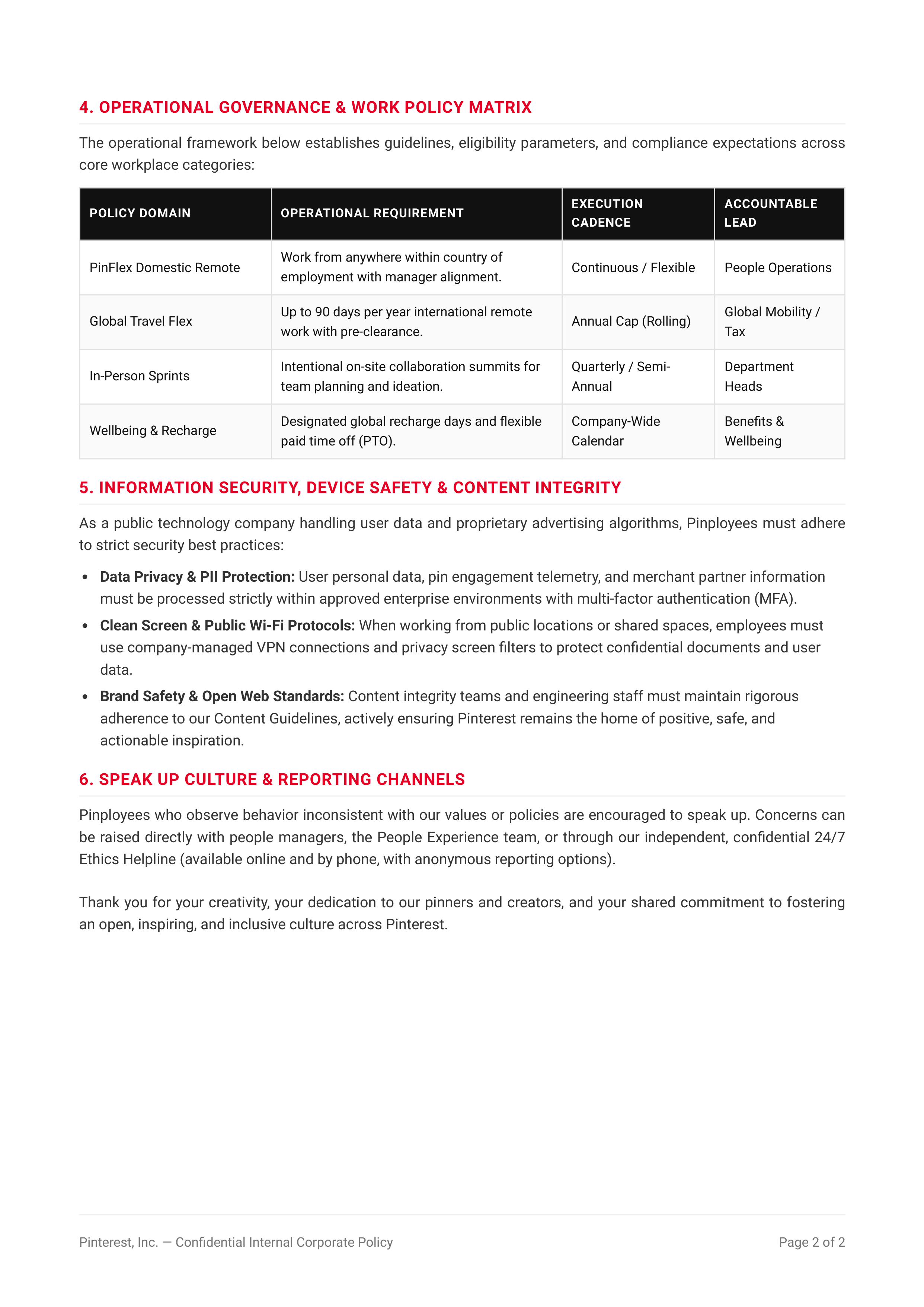 Pinterest Employee Policy Memo — page 2