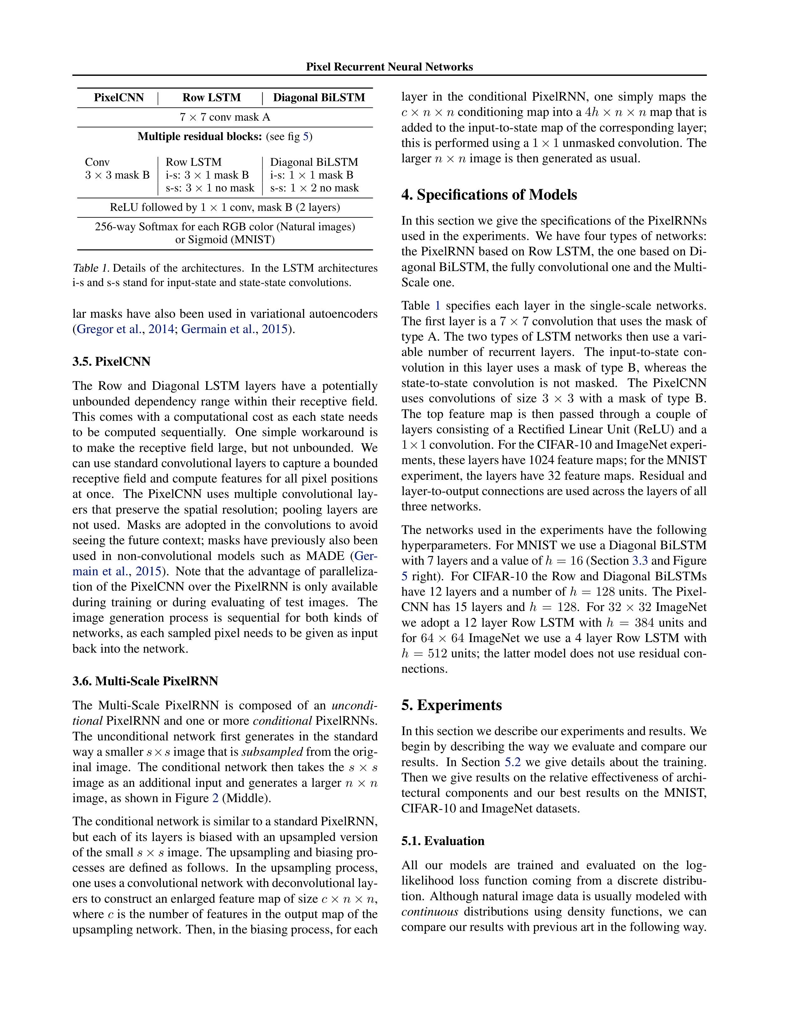 PixelRNN Research Paper by University of California — page 5
