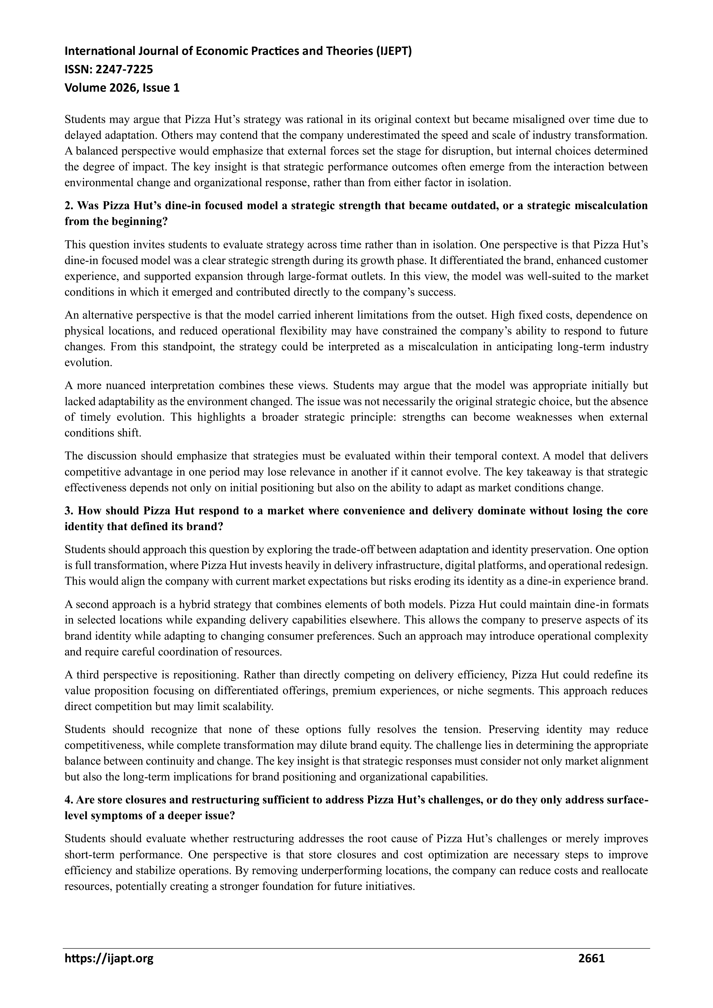 Pizza Hut Case Study — page 12