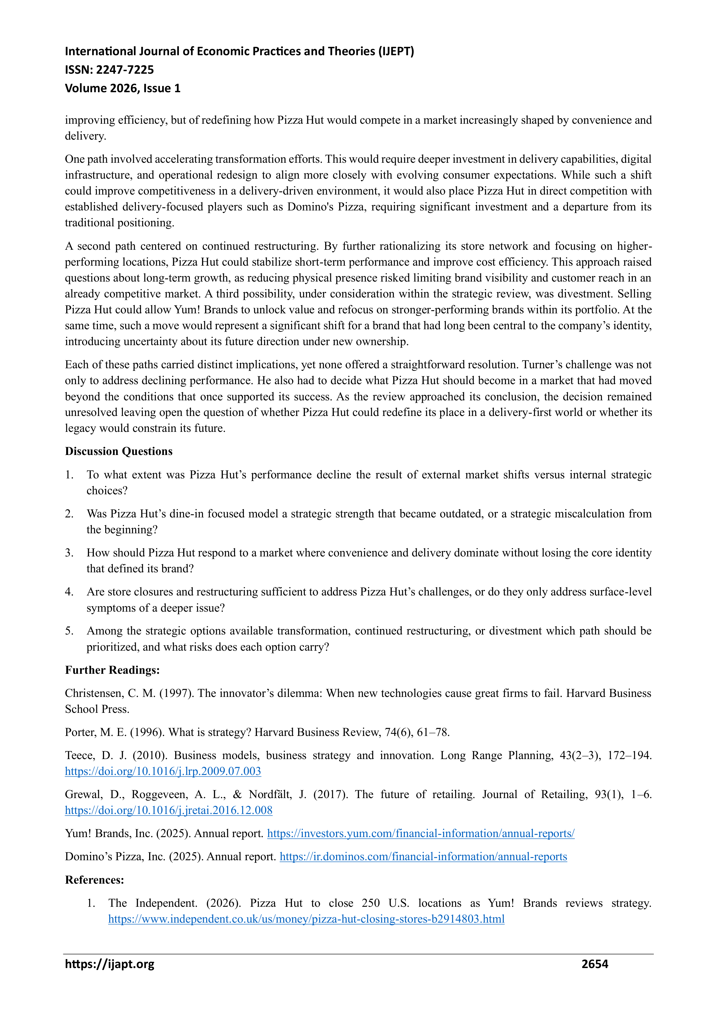 Pizza Hut Case Study — page 5