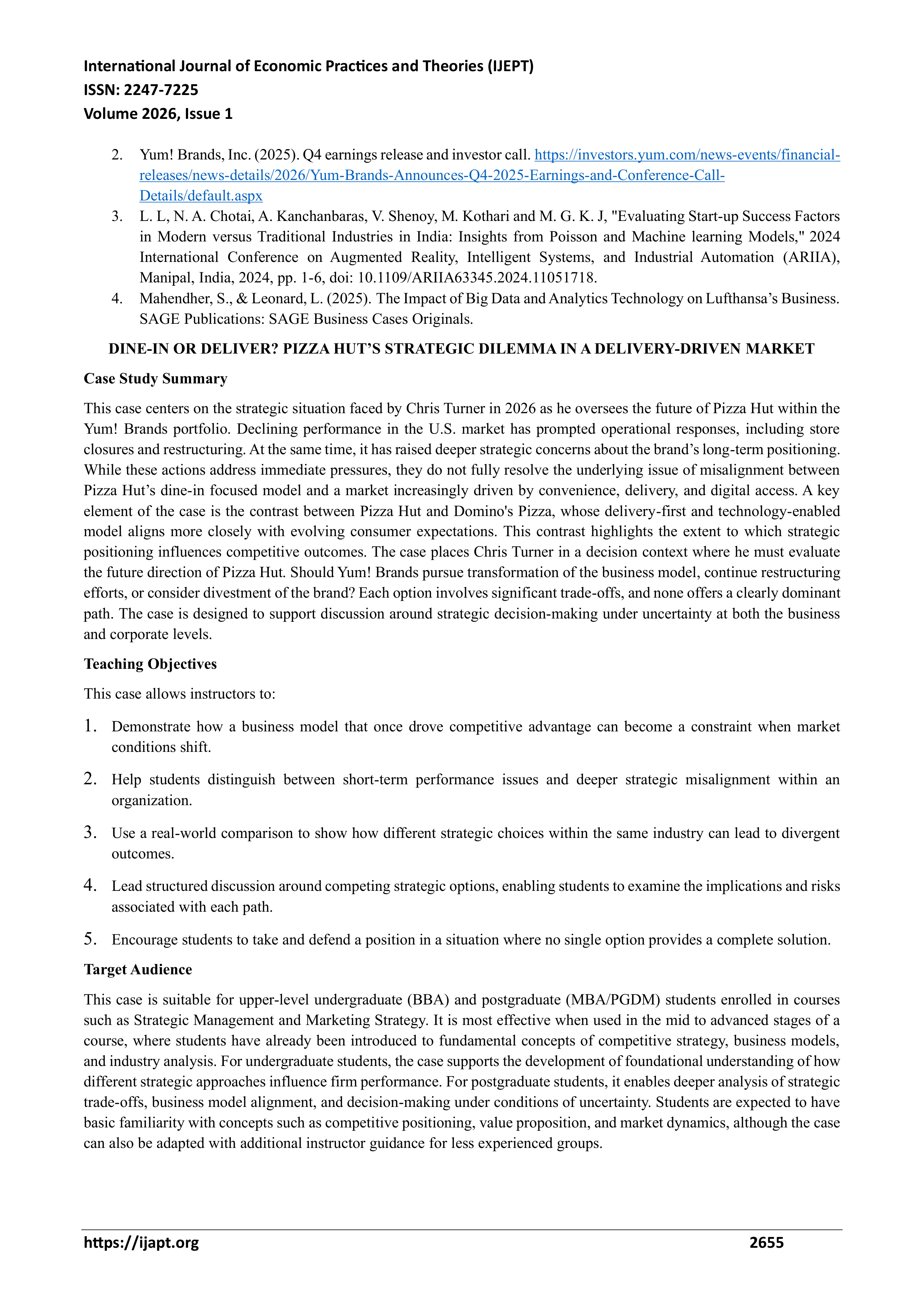 Pizza Hut Case Study — page 6