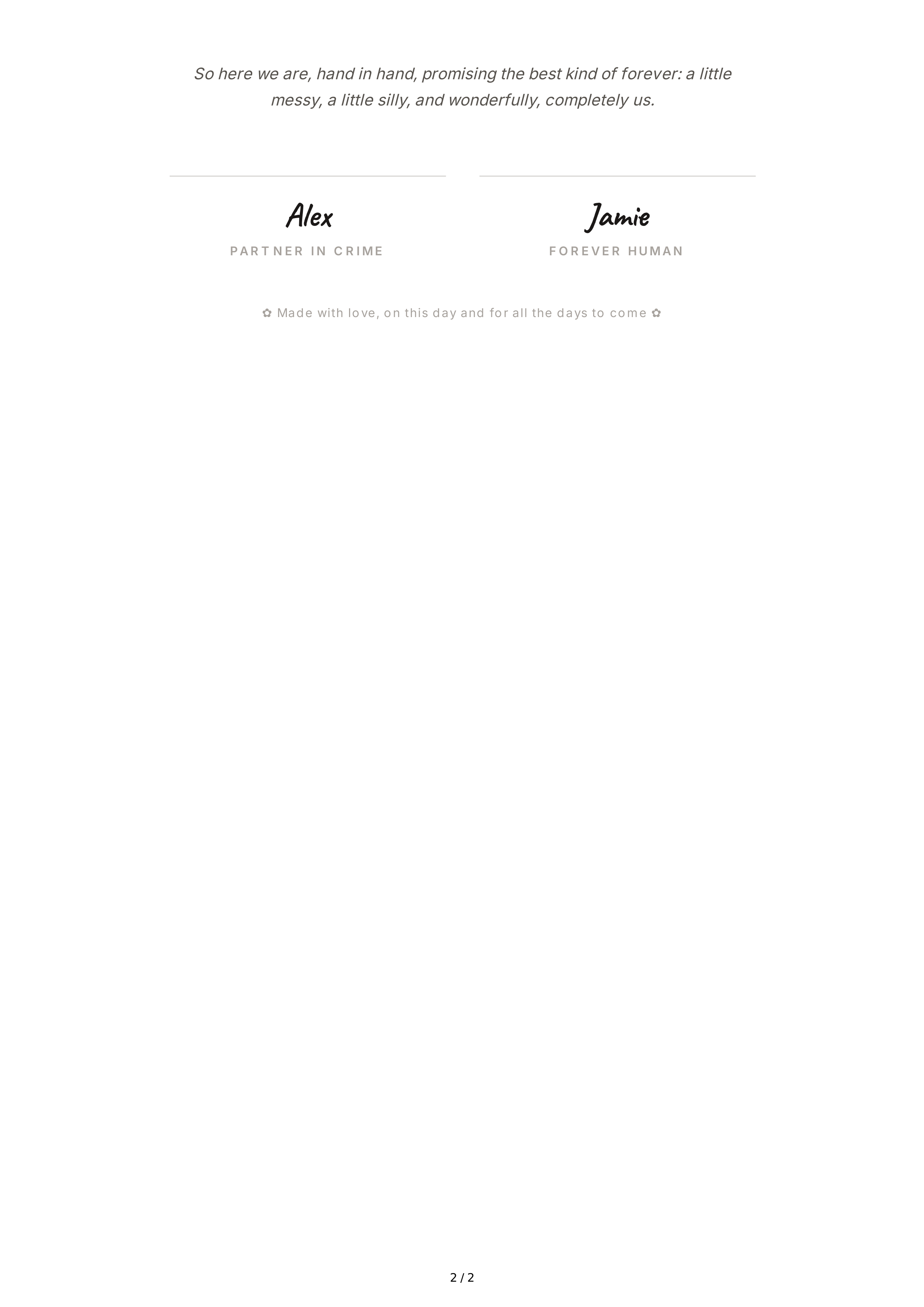 Playful Wedding Vows — page 2