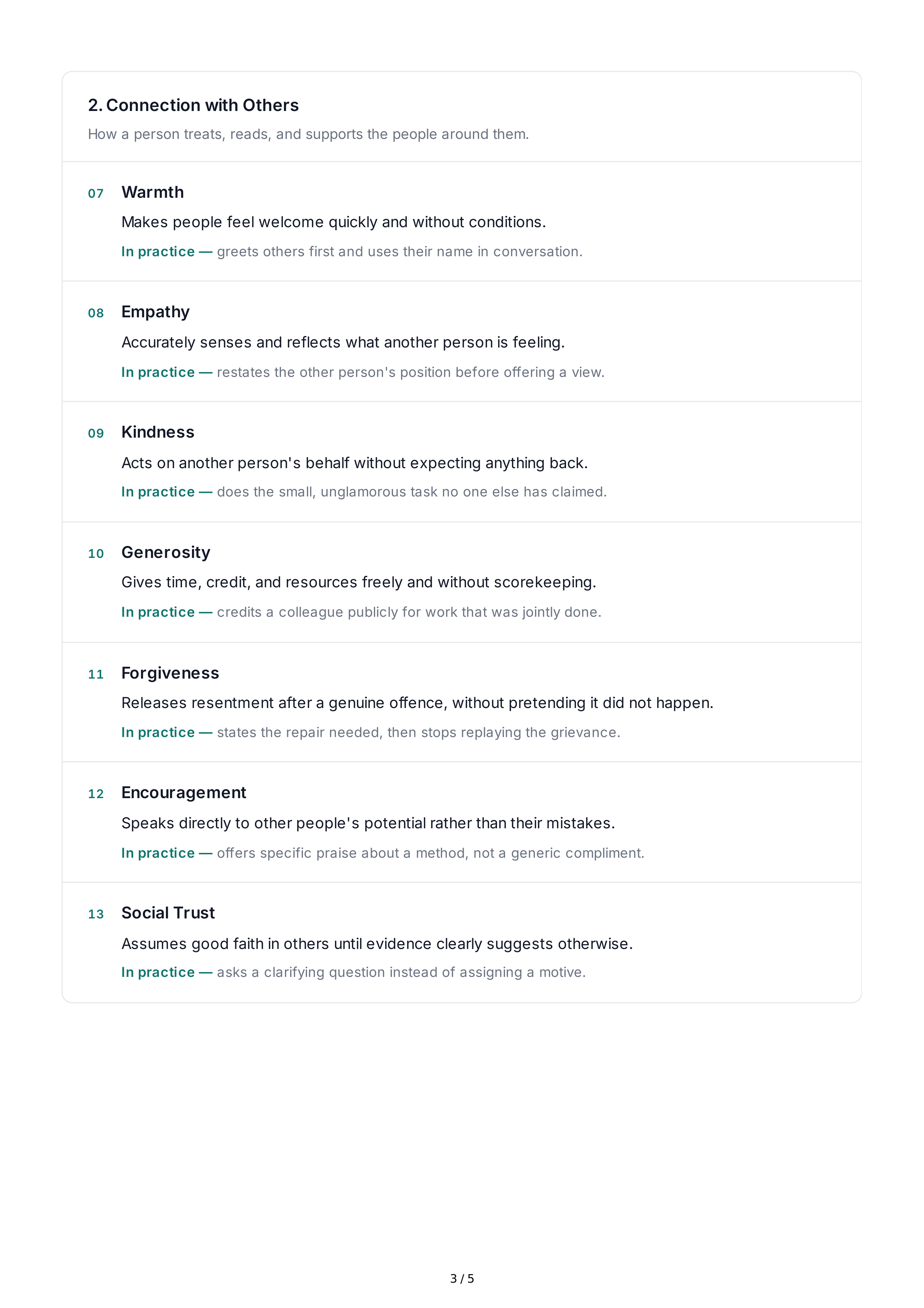 Positivity Personality Traits — page 3