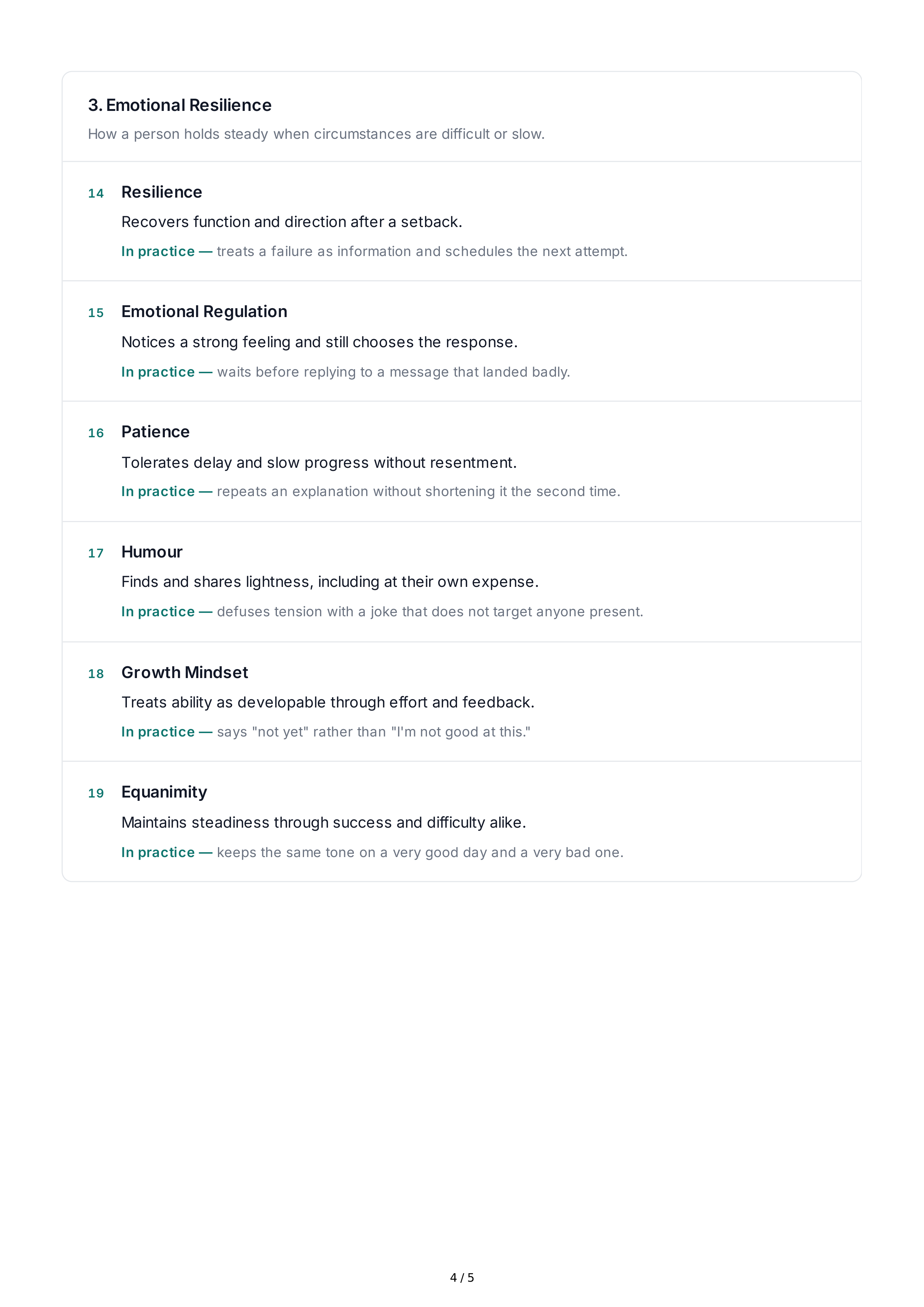 Positivity Personality Traits — page 4