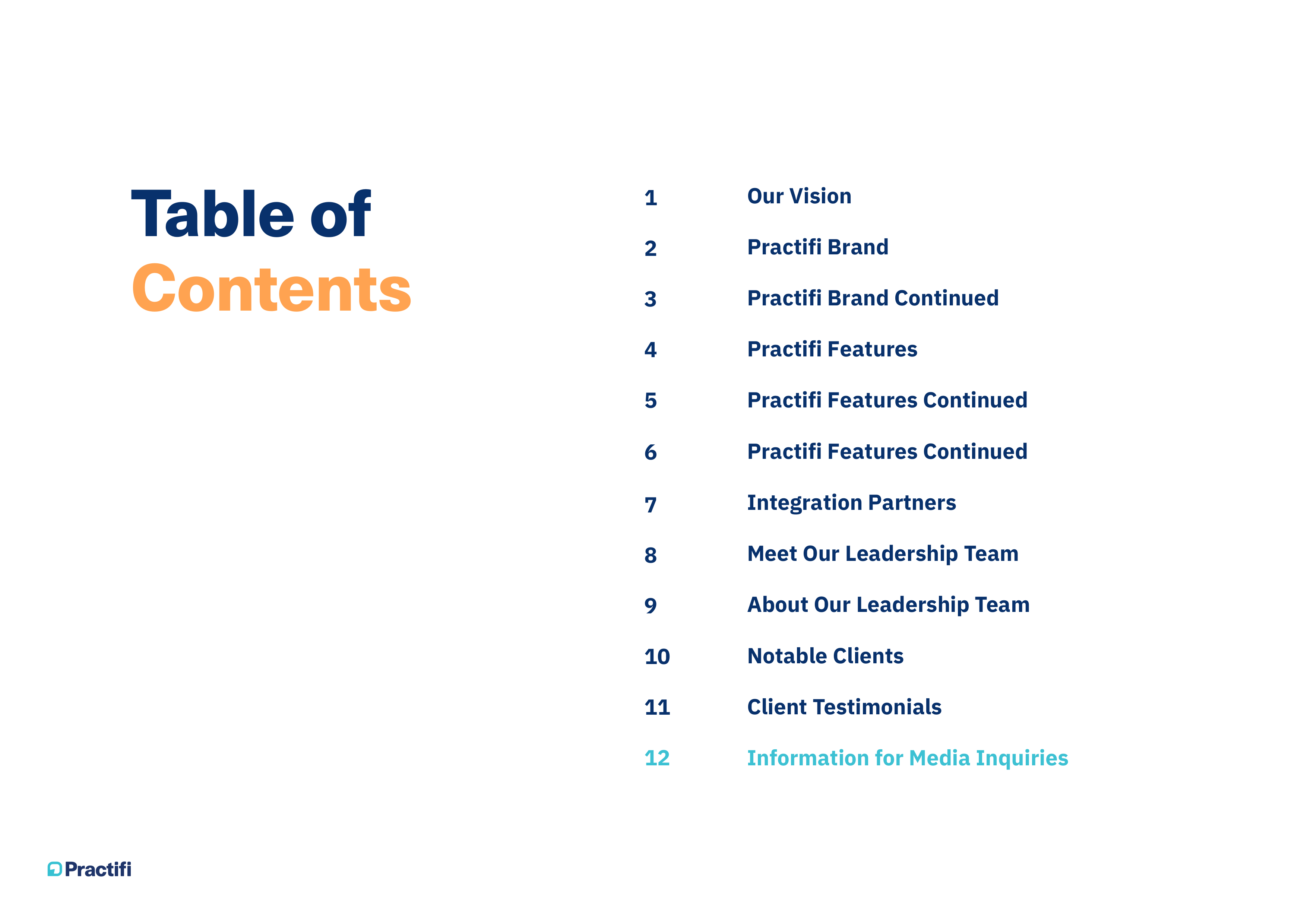 Practifi Media Kit — page 2