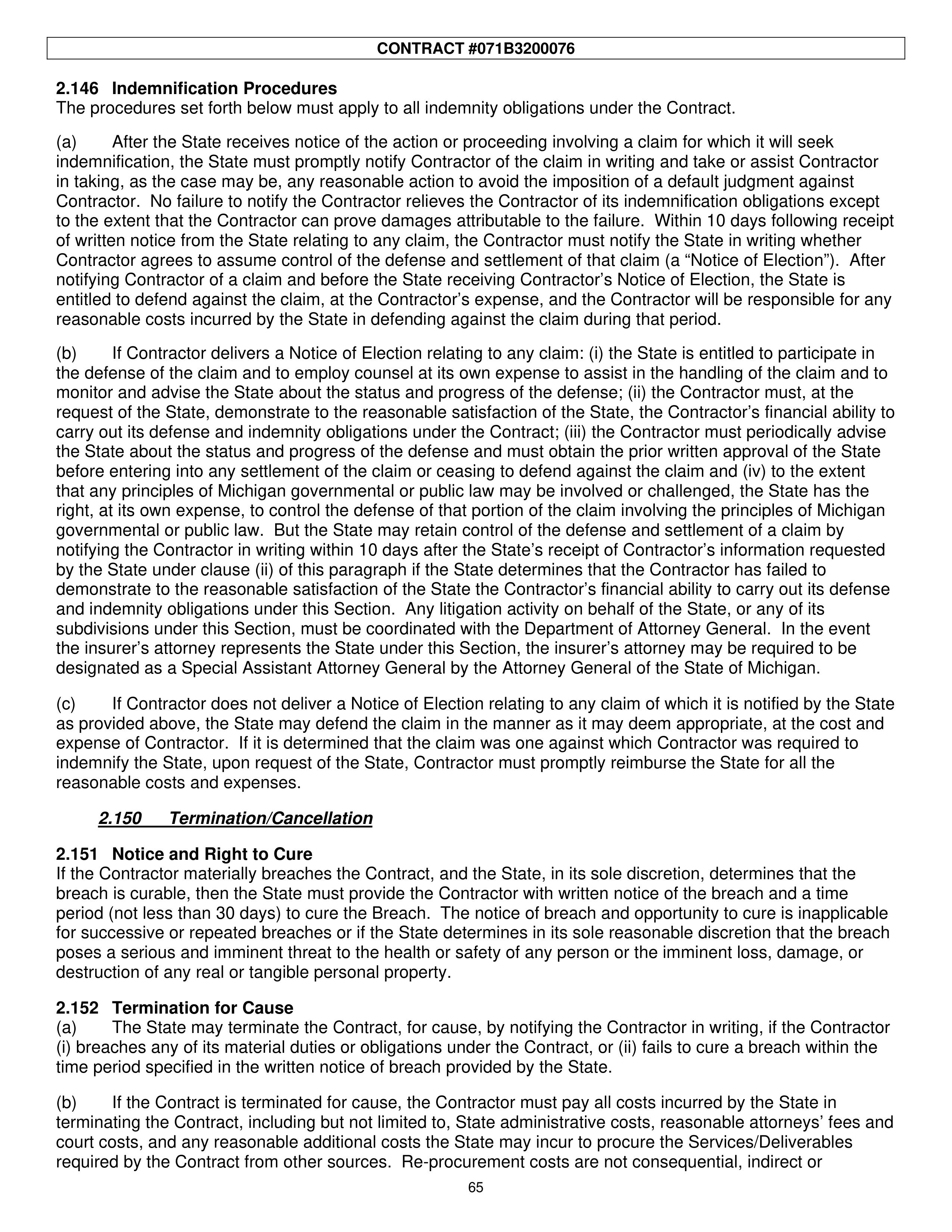 PricewaterhouseCoopers Contract Change Notice — page 101