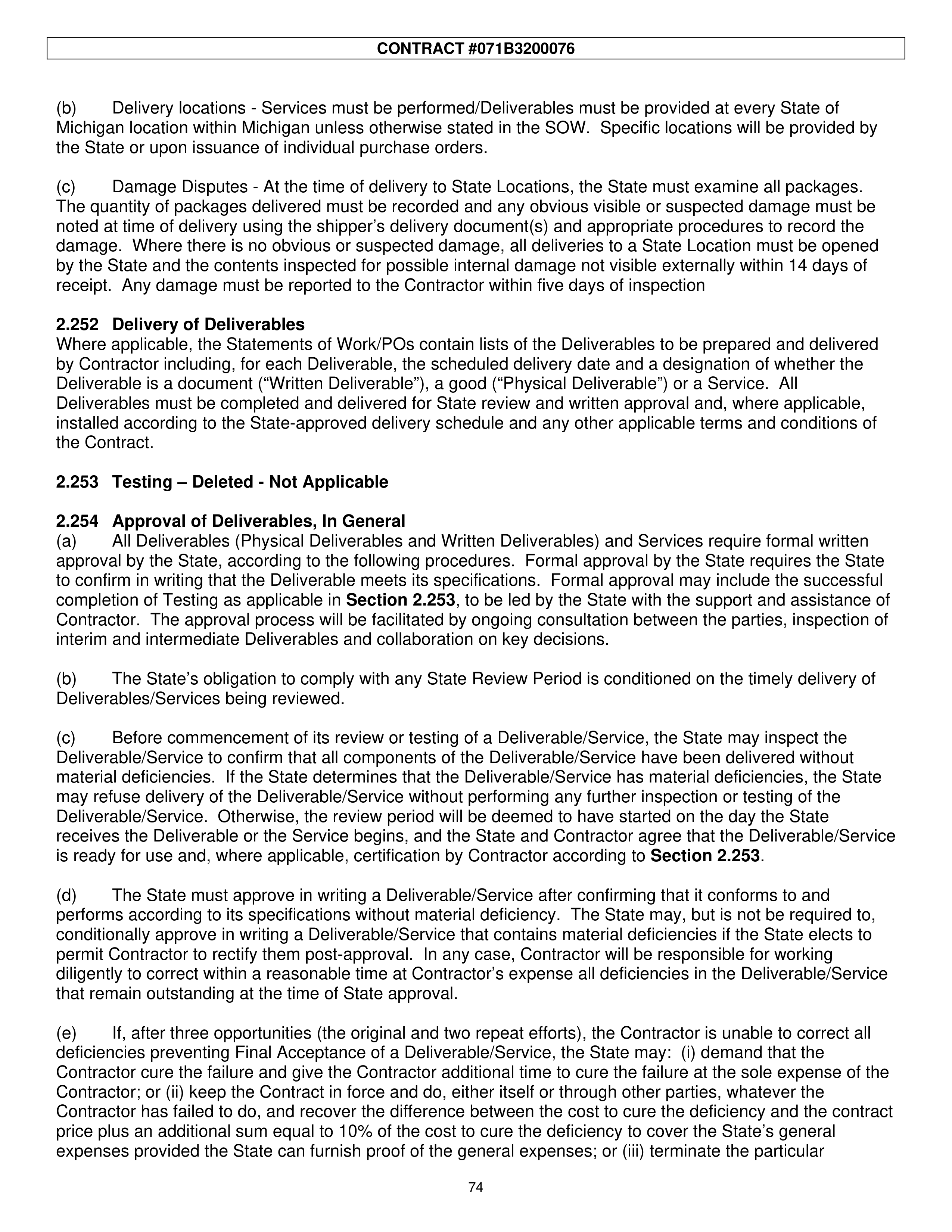 PricewaterhouseCoopers Contract Change Notice — page 110