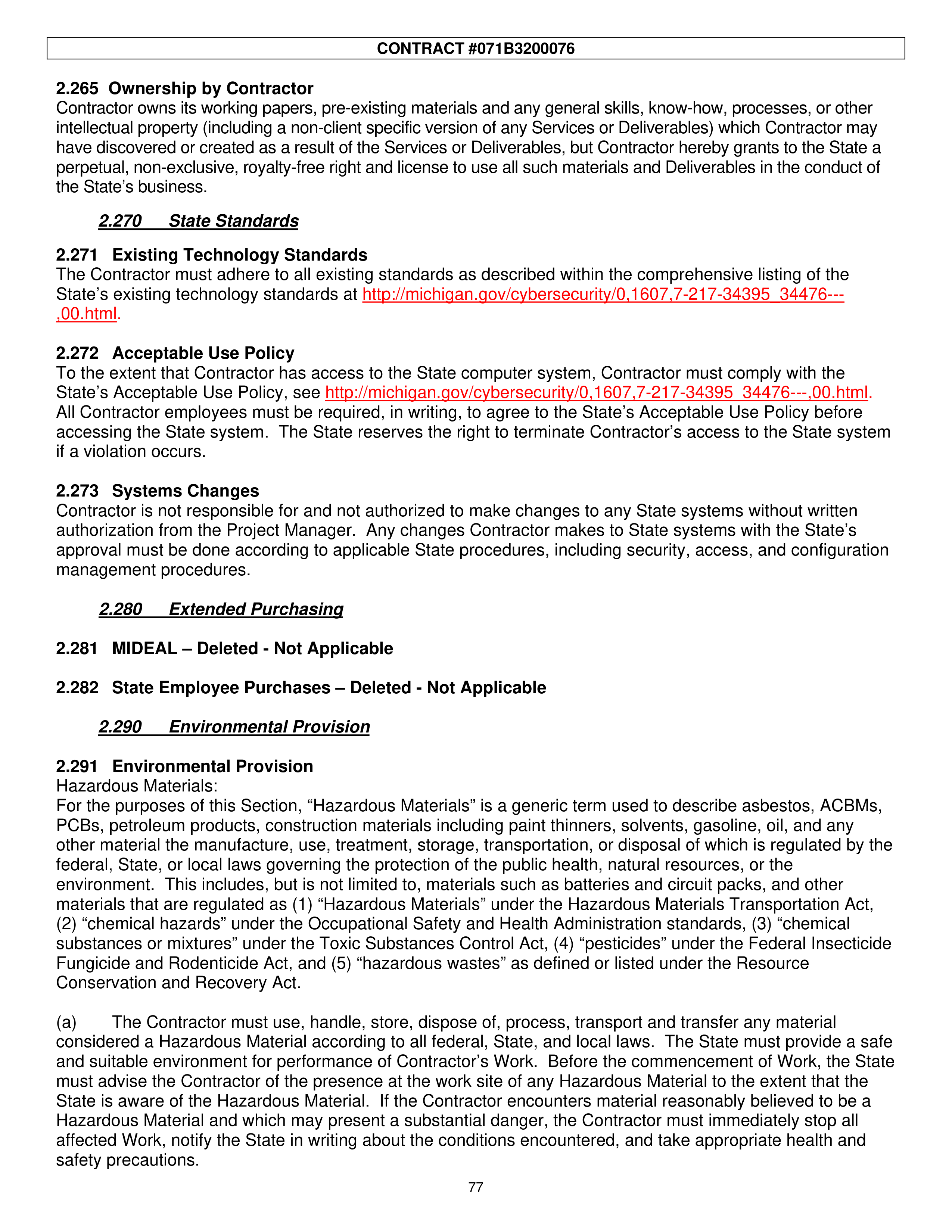 PricewaterhouseCoopers Contract Change Notice — page 113