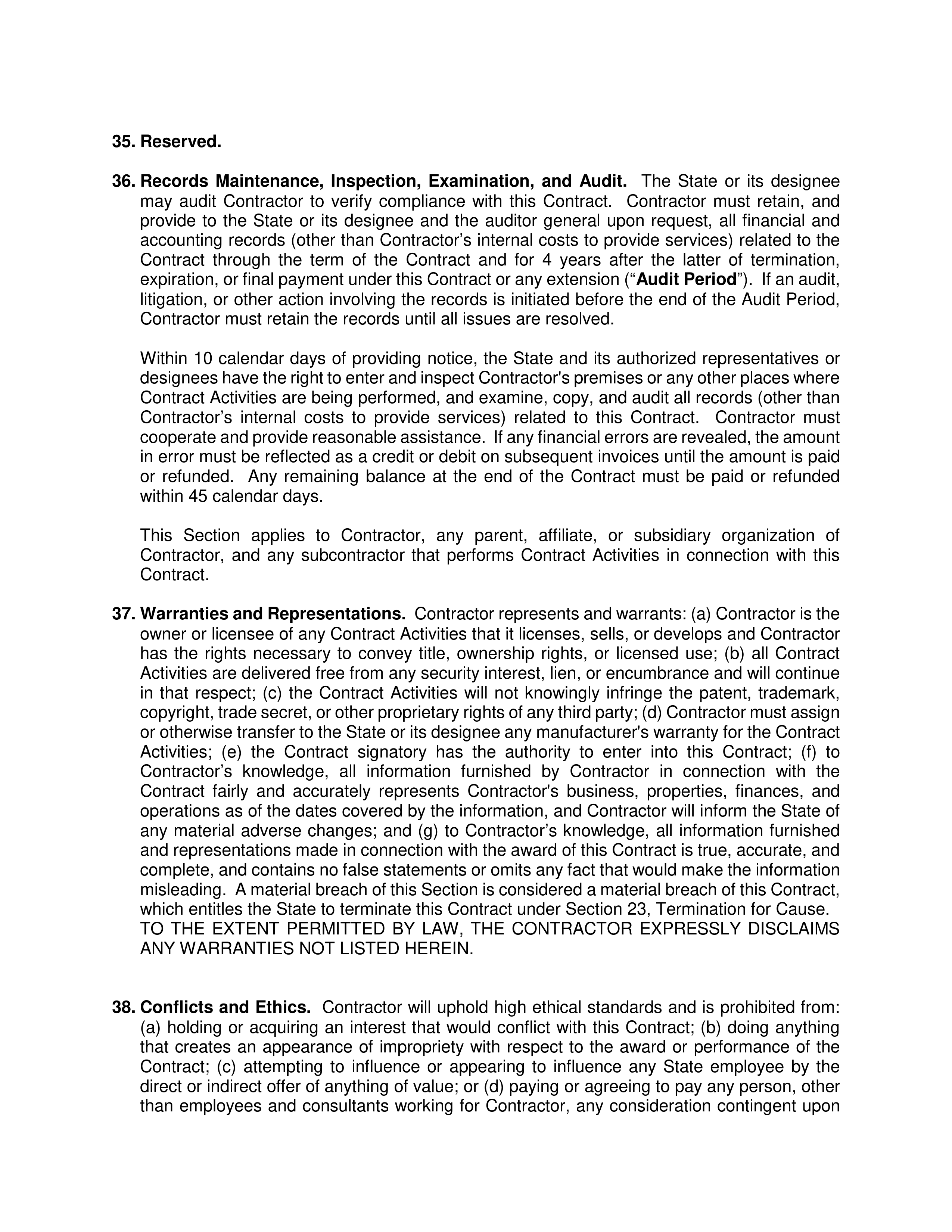 PricewaterhouseCoopers Contract Change Notice — page 15